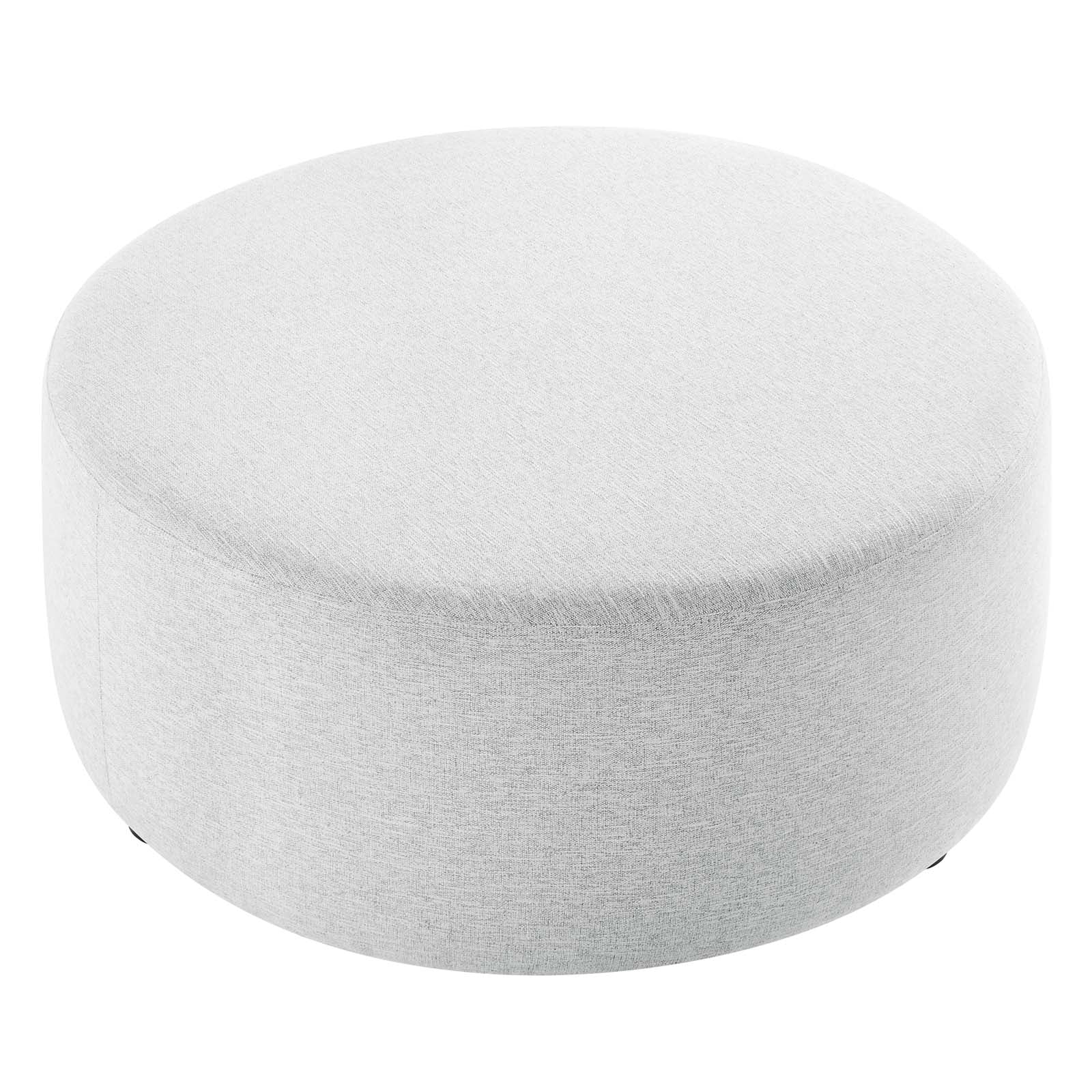 Callum Large 38" Round Woven Heathered Fabric Upholstered Ottoman By Modway - EEI-6649 - Image 16