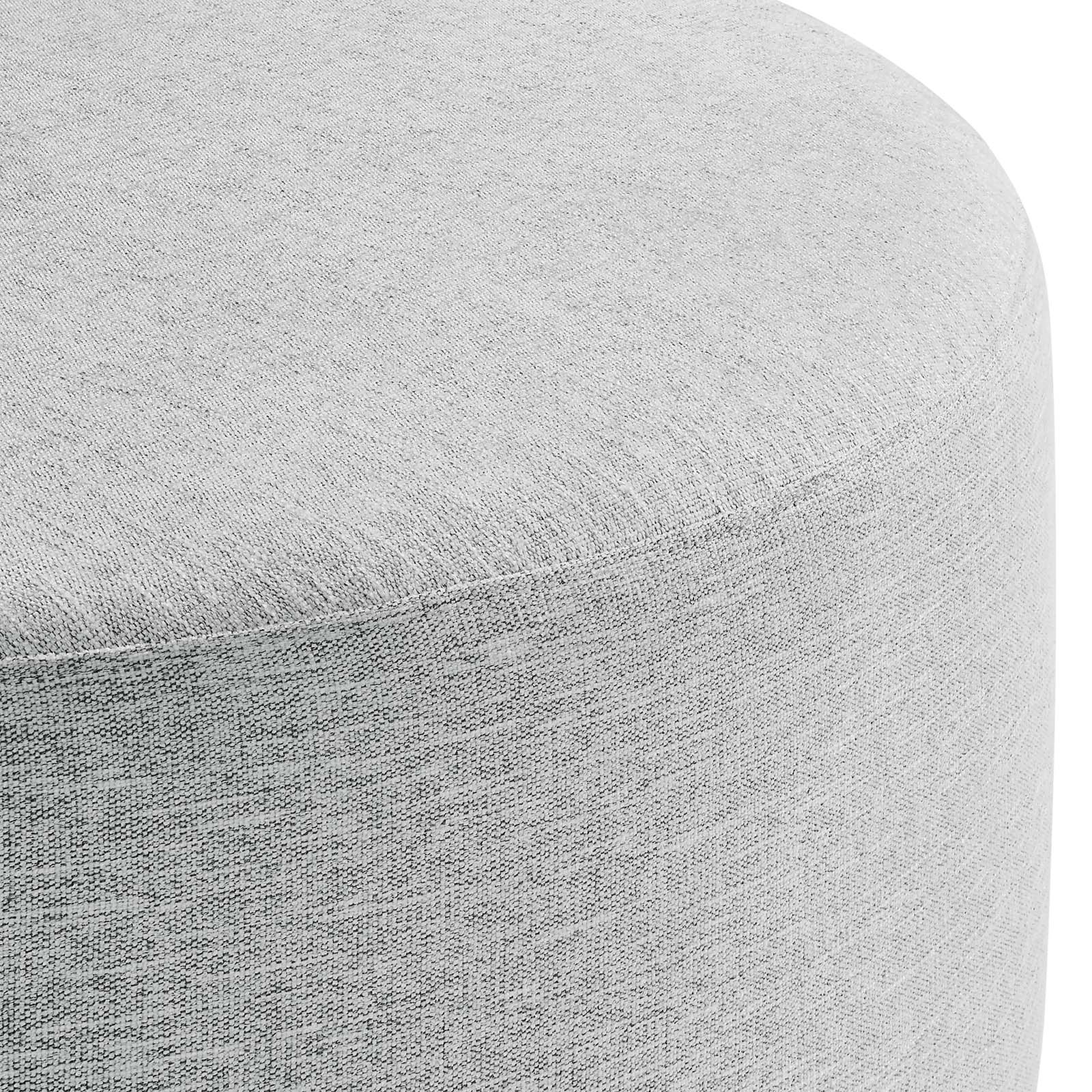 Callum Large 38" Round Woven Heathered Fabric Upholstered Ottoman By Modway - EEI-6649 - Image 17