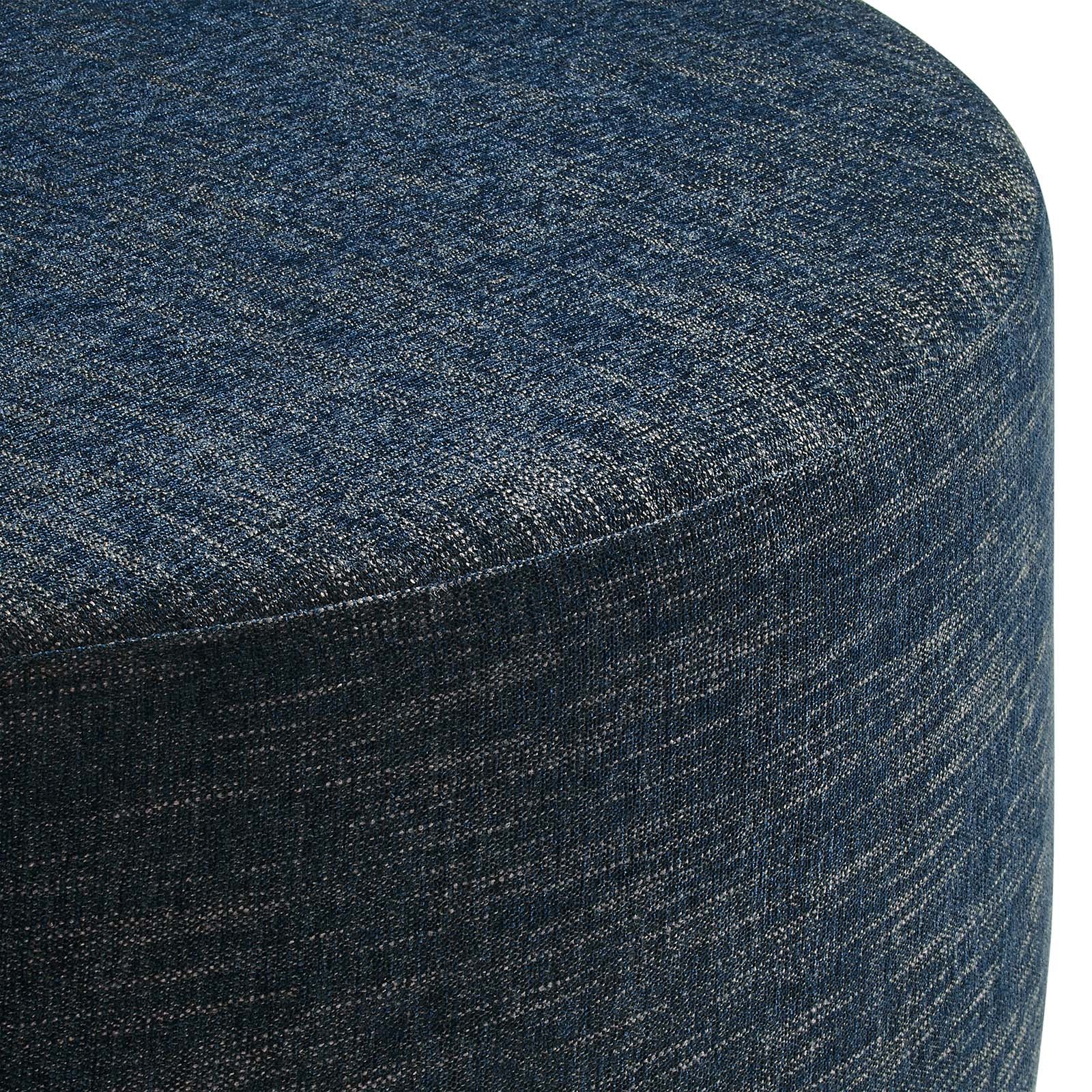 Callum Large 38" Round Woven Heathered Fabric Upholstered Ottoman By Modway - EEI-6649 - Image 4