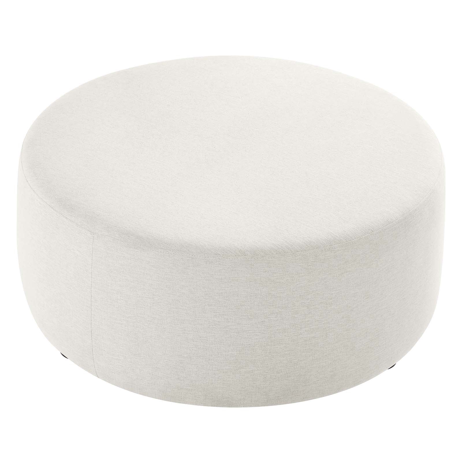 Callum Large 38" Round Woven Heathered Fabric Upholstered Ottoman By Modway - EEI-6649 - Image 9