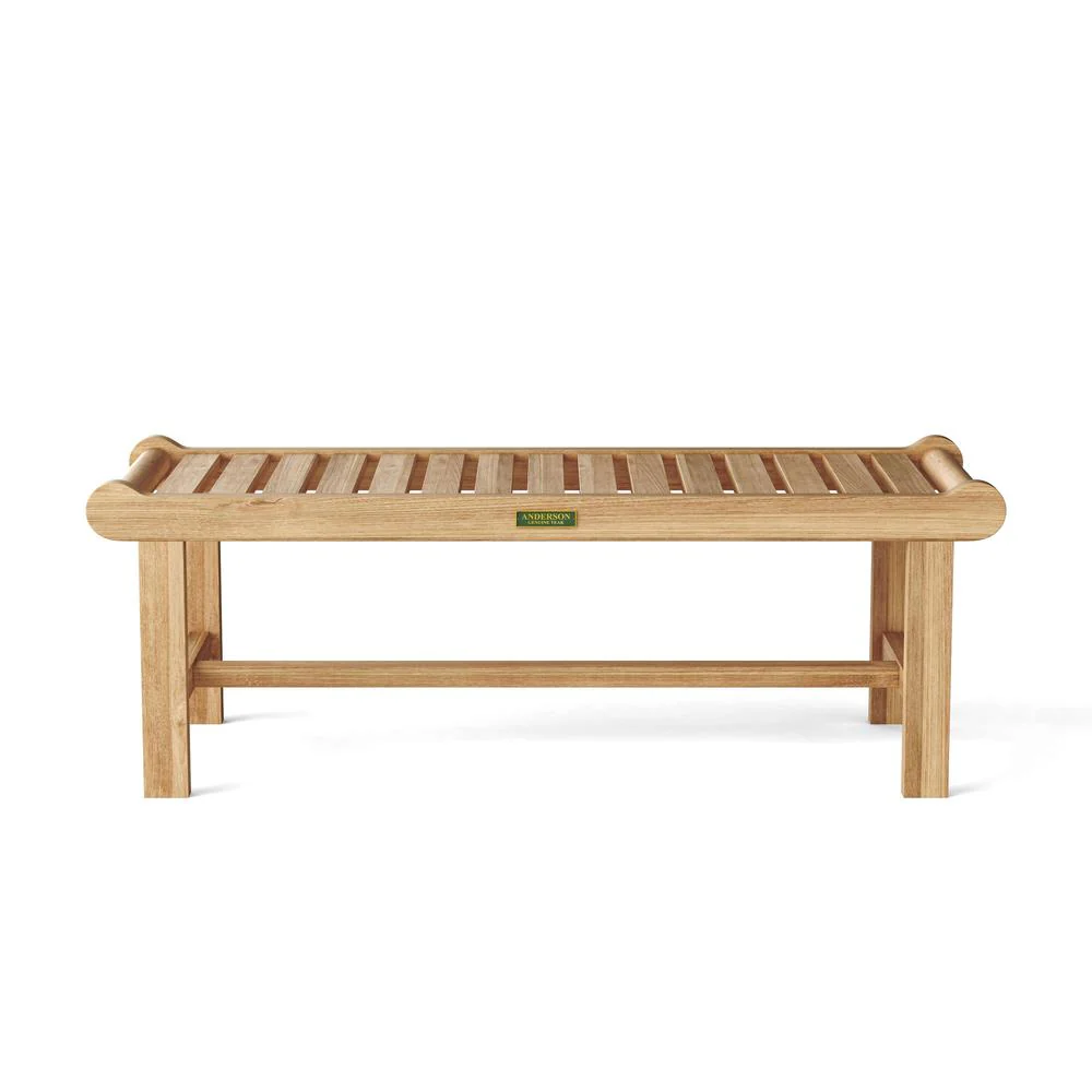 Cambridge 2-Seater Backless Bench By Anderson Teak - Image 2