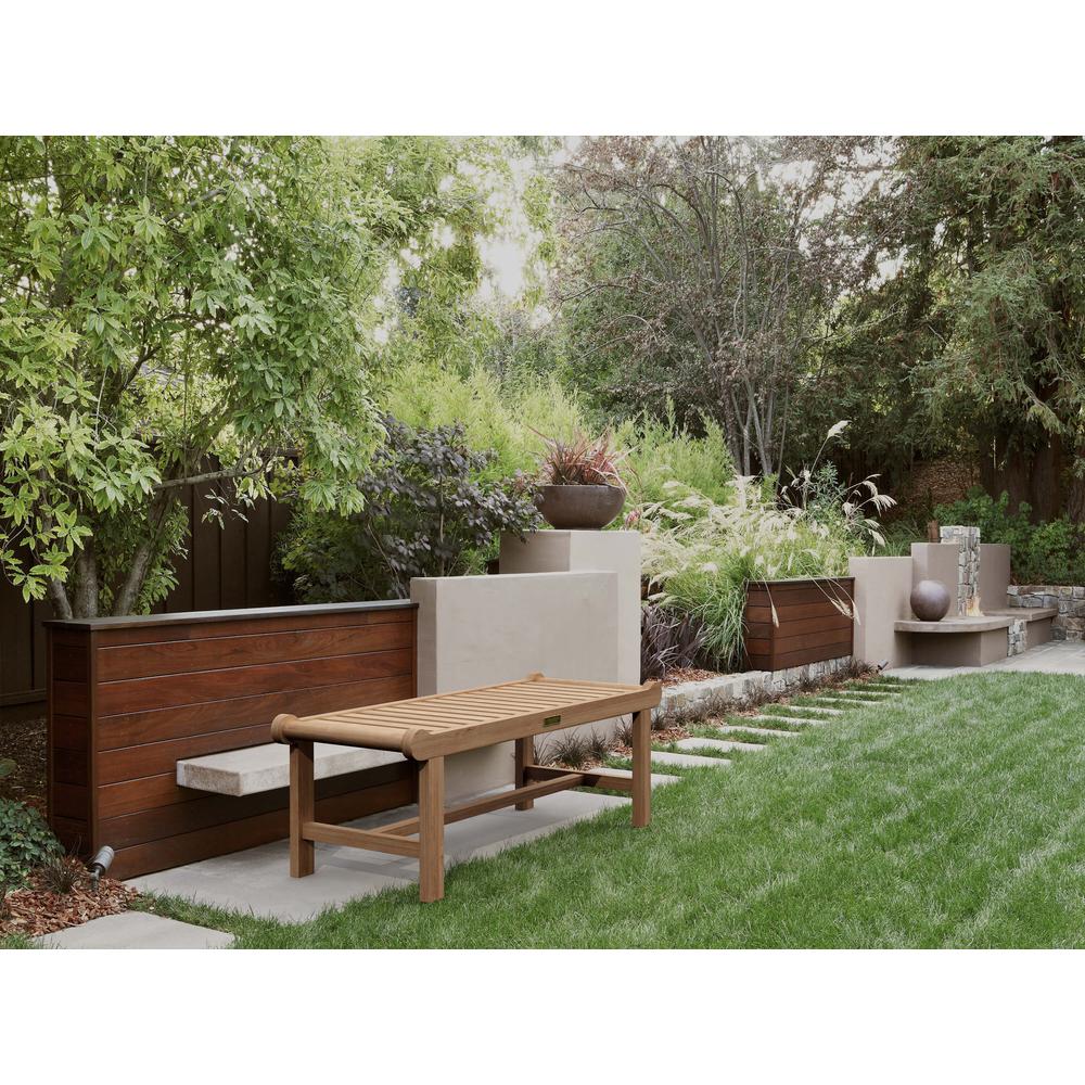 Cambridge 2-Seater Backless Bench By Anderson Teak - Image 3