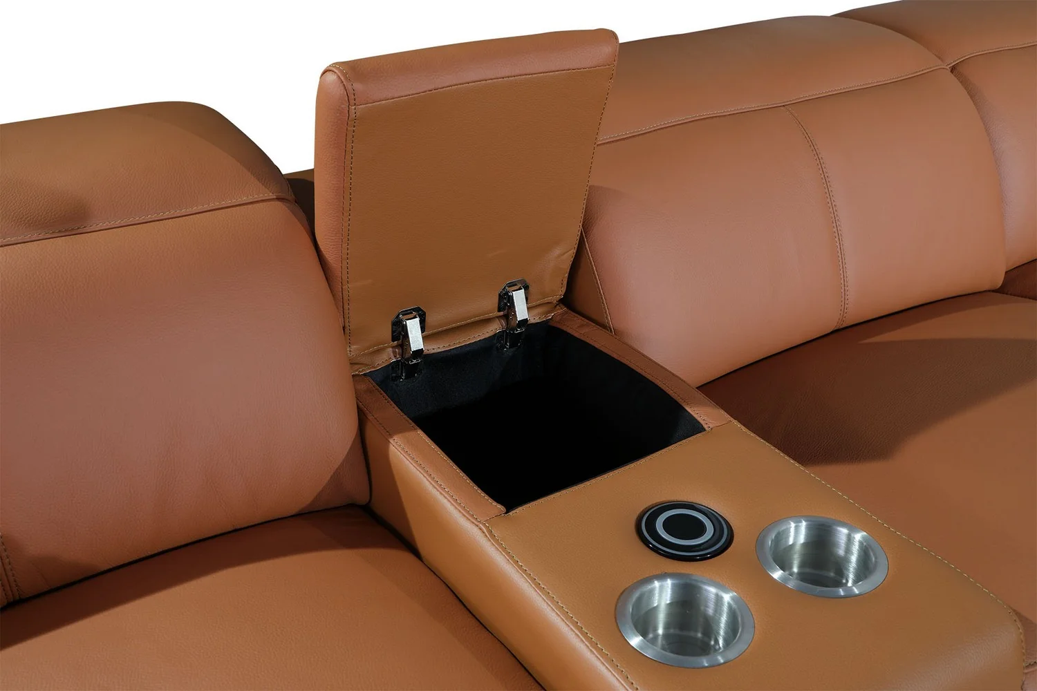 Camel Power Reclining 6"PC Sectional By Homeroots - Image 3