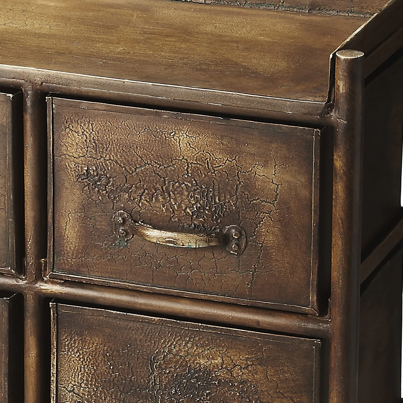 Cameron Industrial Chic Drawer Chest By Homeroots - Image 3