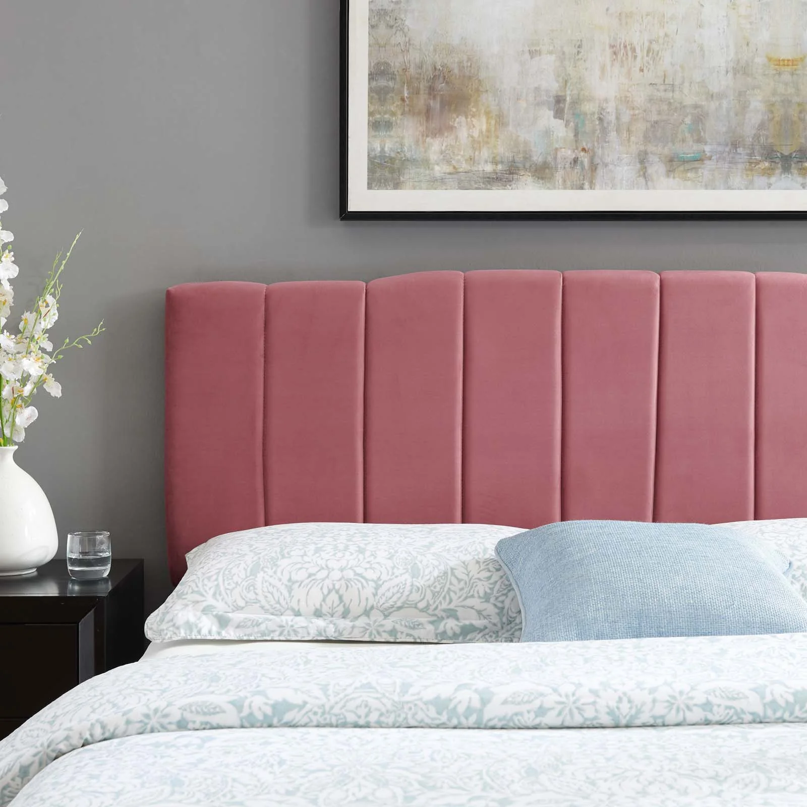 Camilla Channel Tufted King/California King Performance Velvet Headboard By Modway - MOD-6183 - Image 7
