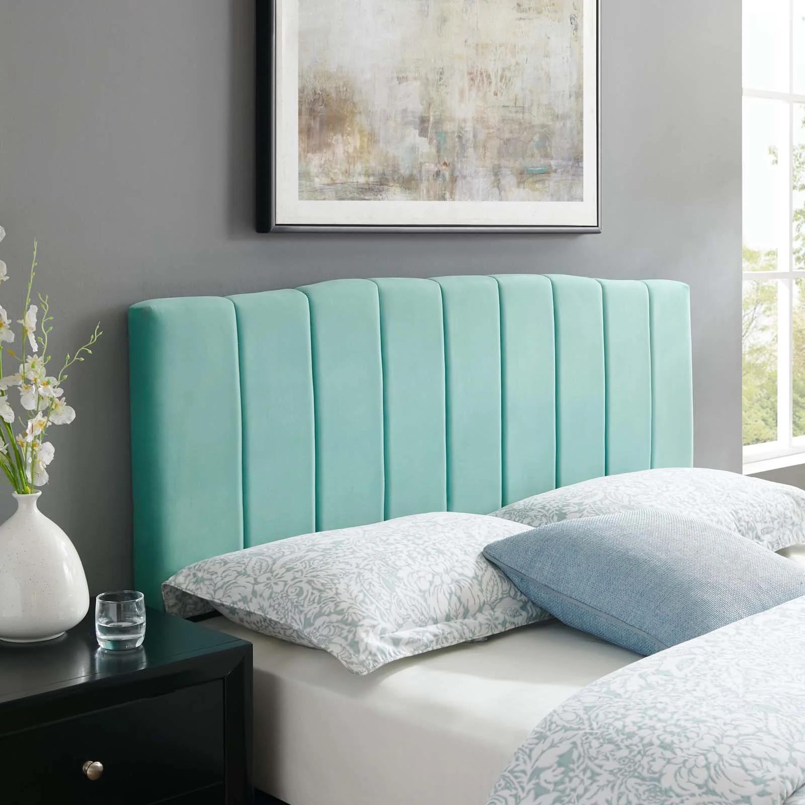 Camilla Channel Tufted King/California King Performance Velvet Headboard By Modway - MOD-6183 - Image 8