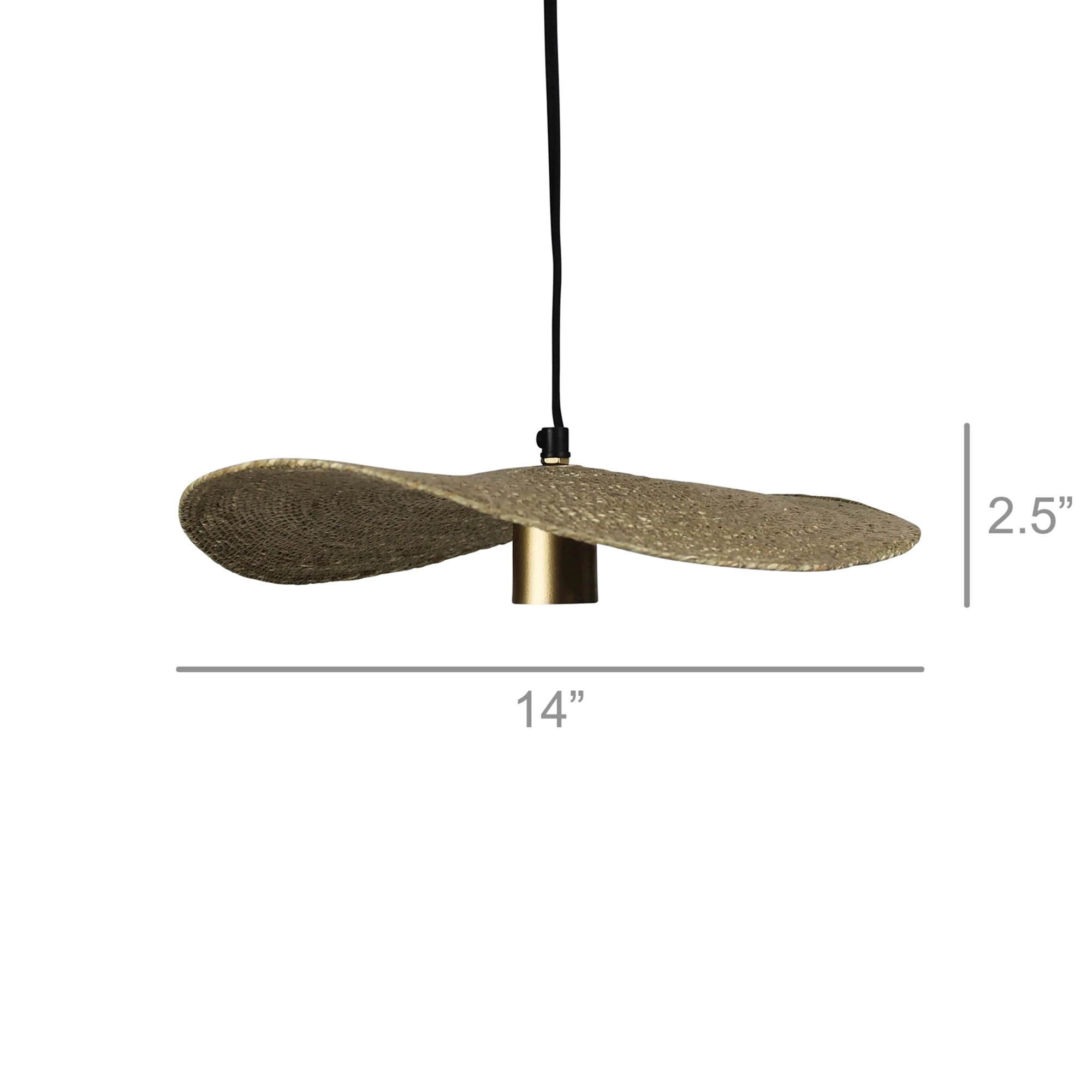 Campana Pendant, Jute By HomArt - Image 3