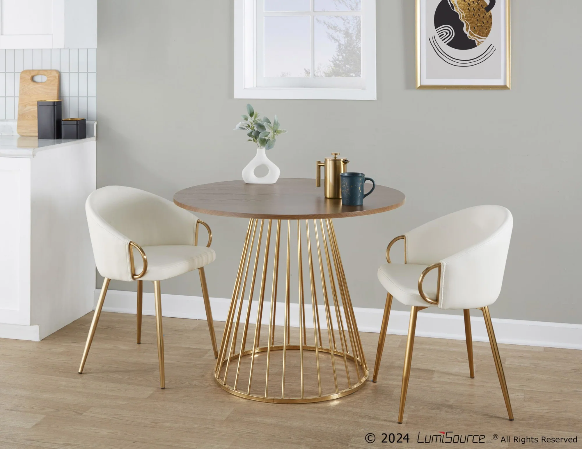 Canary Cosmo Dining Table By LumiSource - DT-CNRY-CNRYCSMO2 AUBK - Image 12