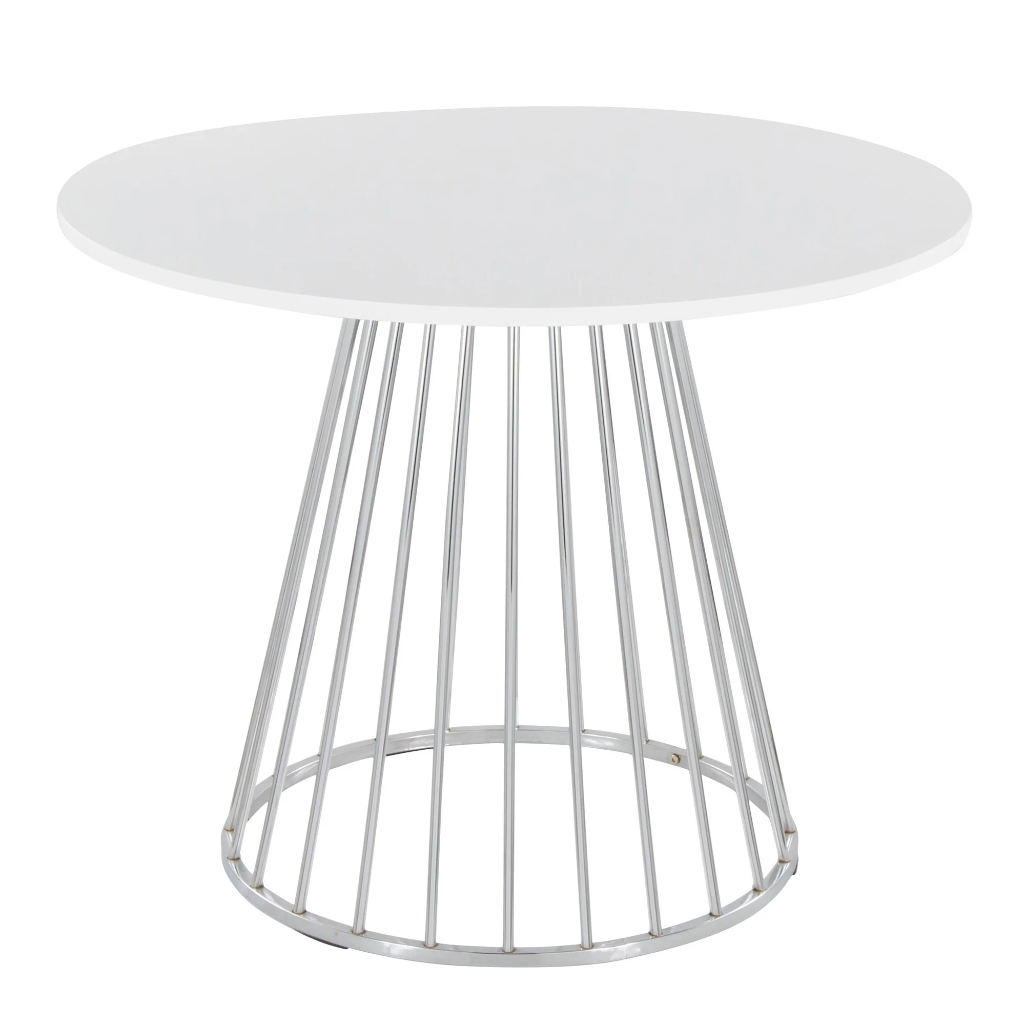 Canary Cosmo Dining Table By LumiSource - DT-CNRY-CNRYCSMO2 SVBK - Image 8
