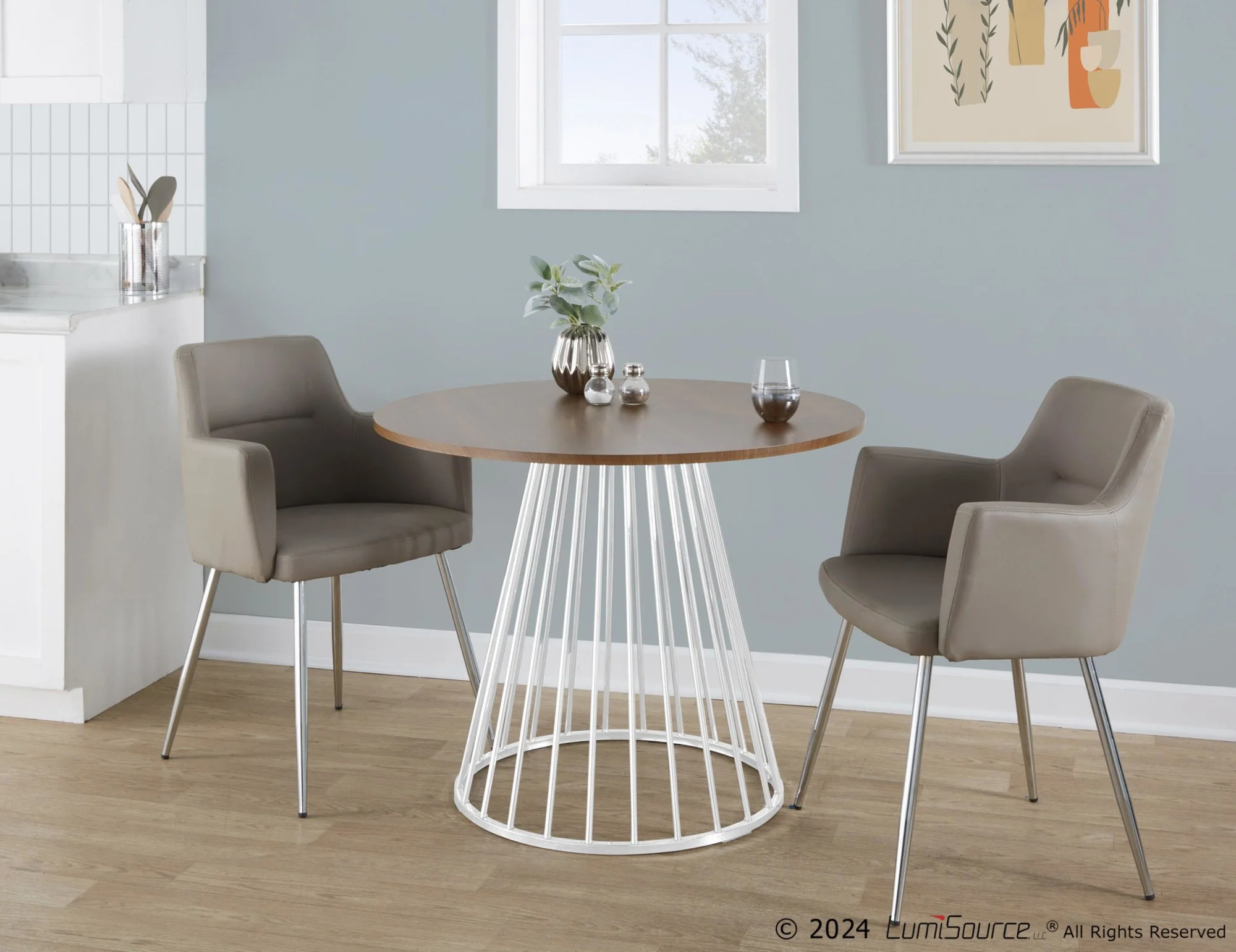 Canary Cosmo Dining Table By LumiSource - DT-CNRY-CNRYCSMO2 WBK - Image 11