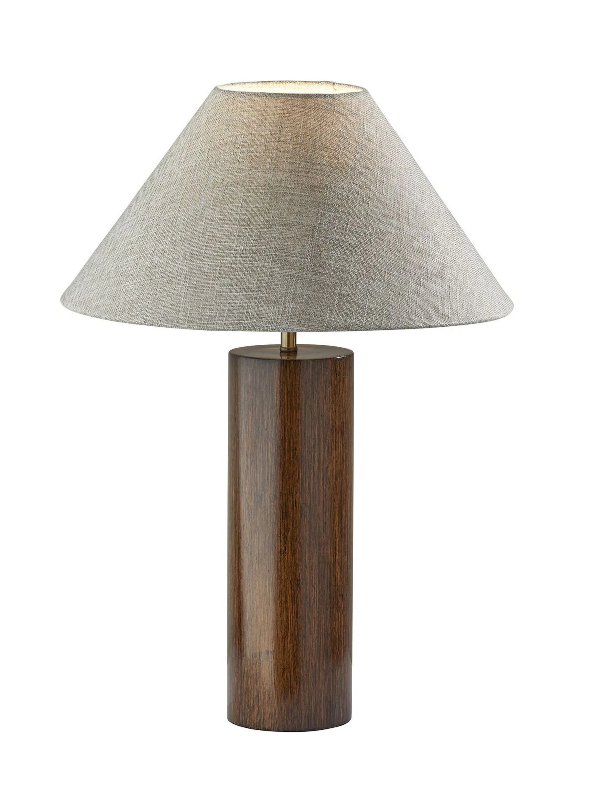 Canopy Walnut Wood Block Table Lamp By Homeroots - Image 2