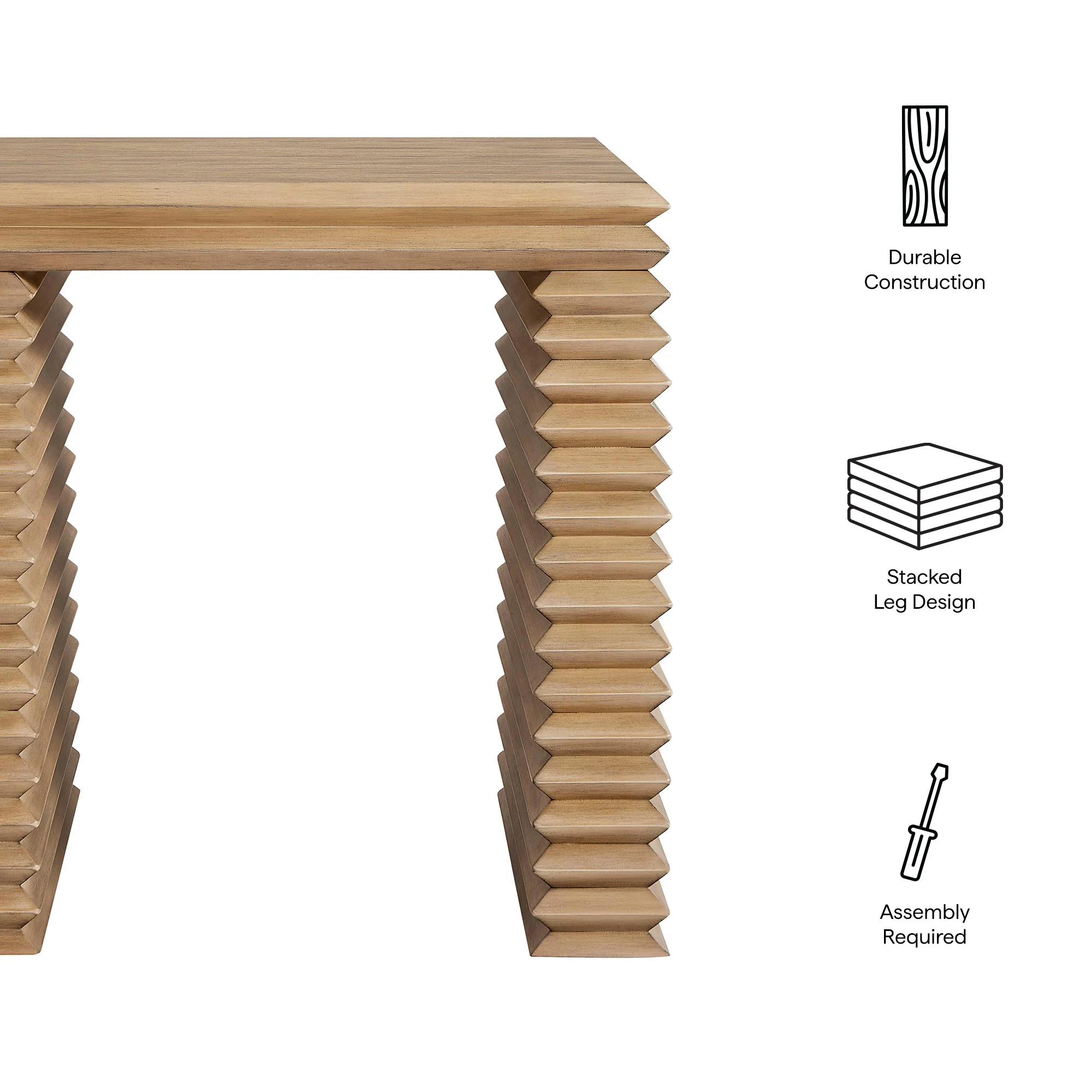 Canto Square 24" Stacked Design End Table by Modway - Image 7