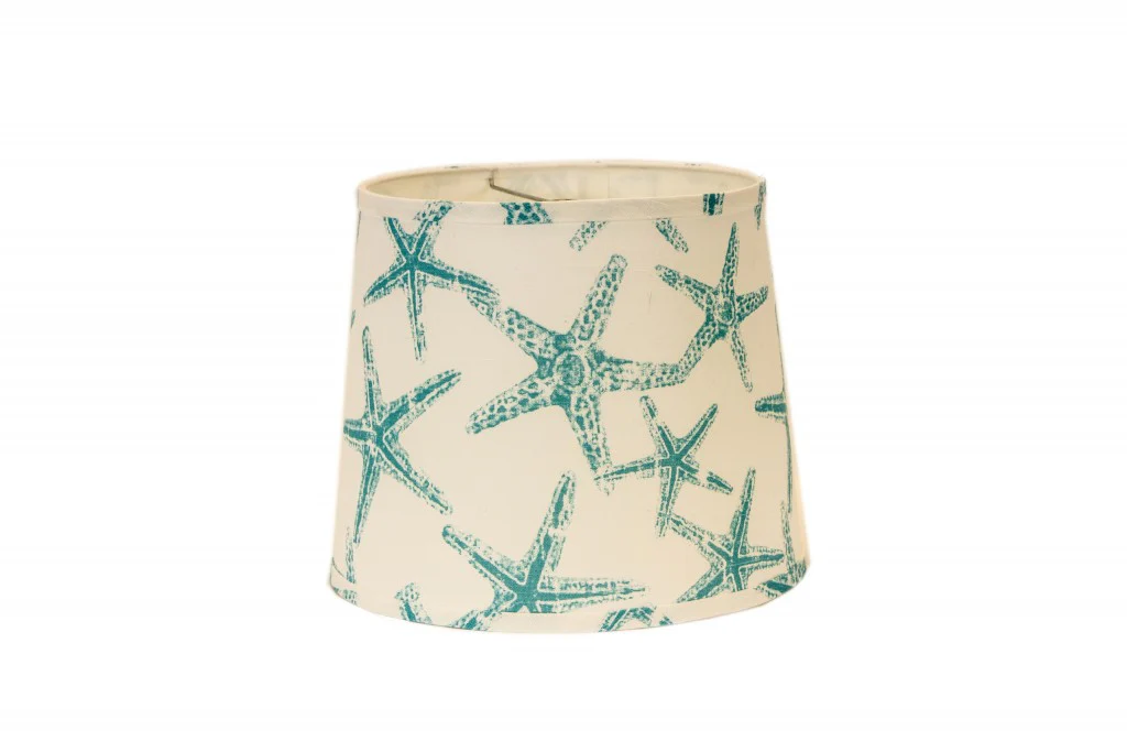 Cape Netted Glass Teal Starfish Accent Lamp By Homeroots - Image 2