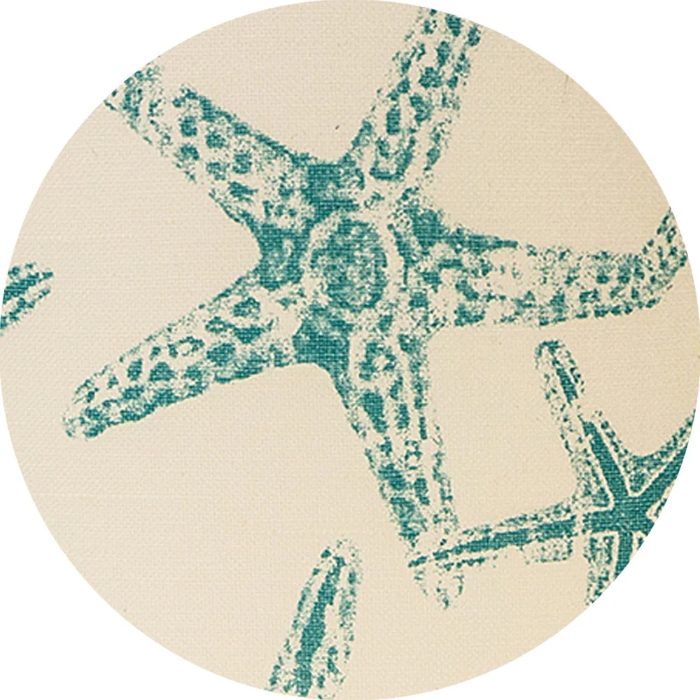Cape Netted Glass Teal Starfish Accent Lamp By Homeroots - Image 3