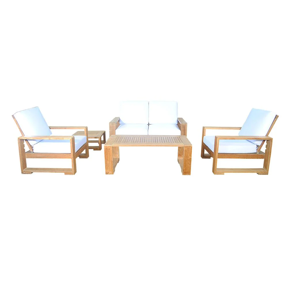 Capistrano 5-Piece Deep Seating Loveseat Collection By Anderson Teak - Image 2