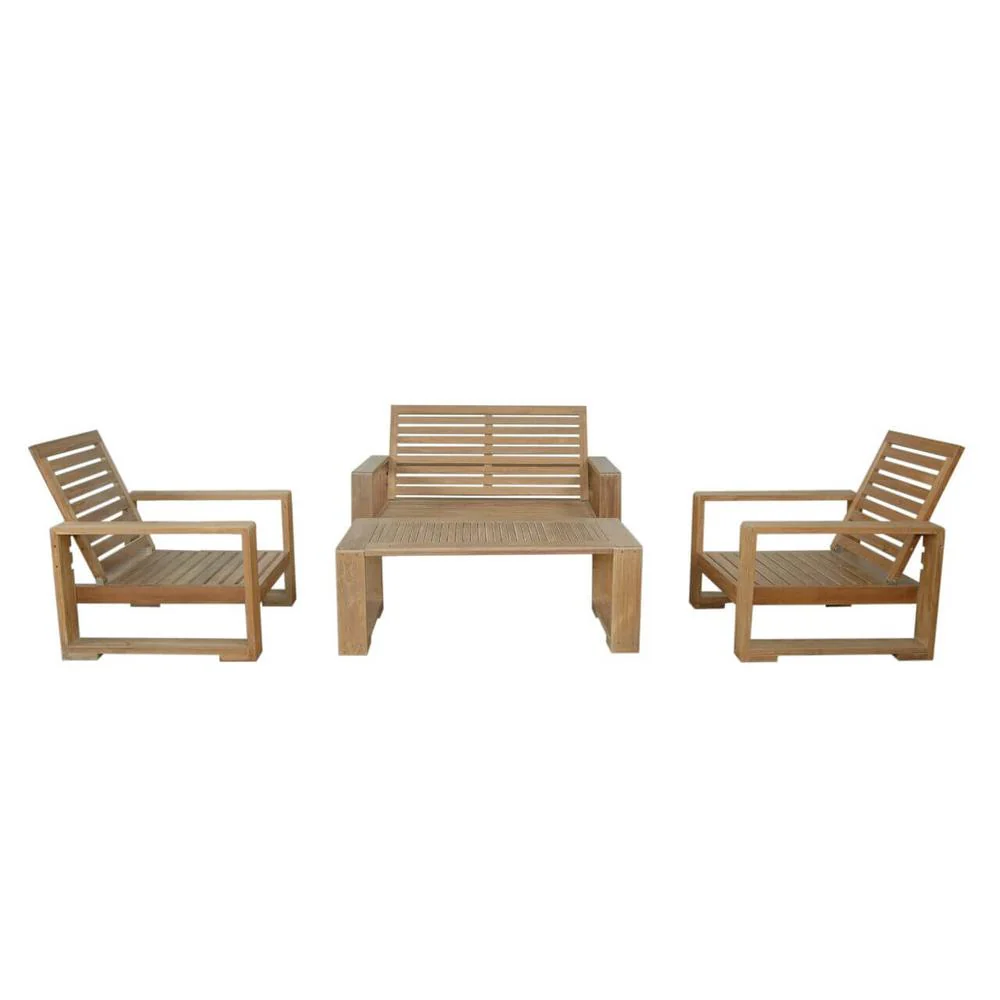 Capistrano 5-Piece Deep Seating Loveseat Collection By Anderson Teak - Image 4