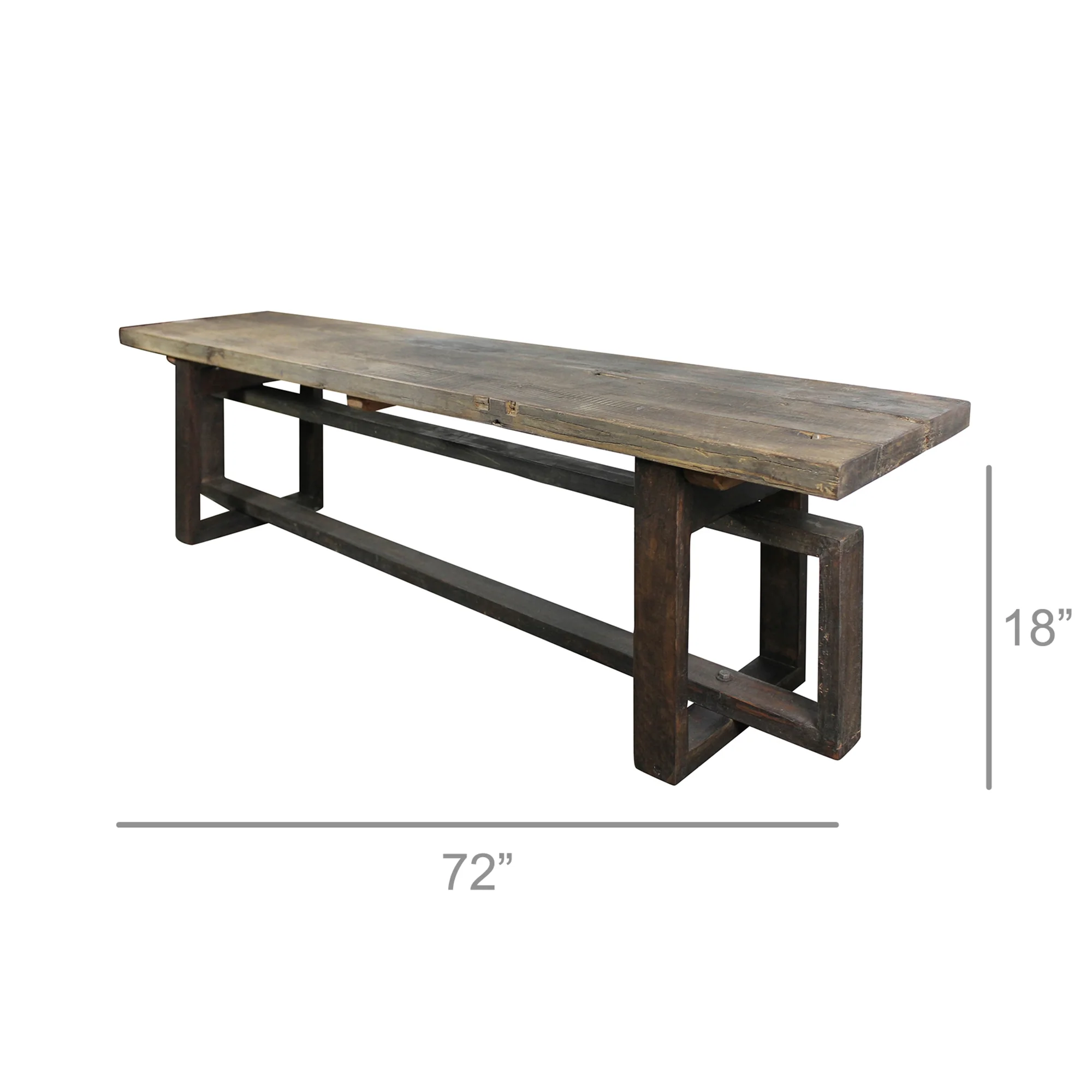 Capital Bench, Reclaimed Wood By HomArt - Image 3