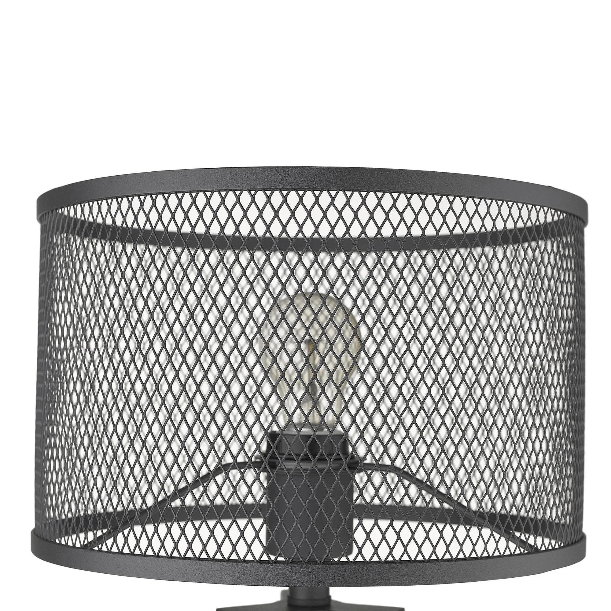 Capprice 1-Light Matte Black Table Lamp By Homeroots - Image 4