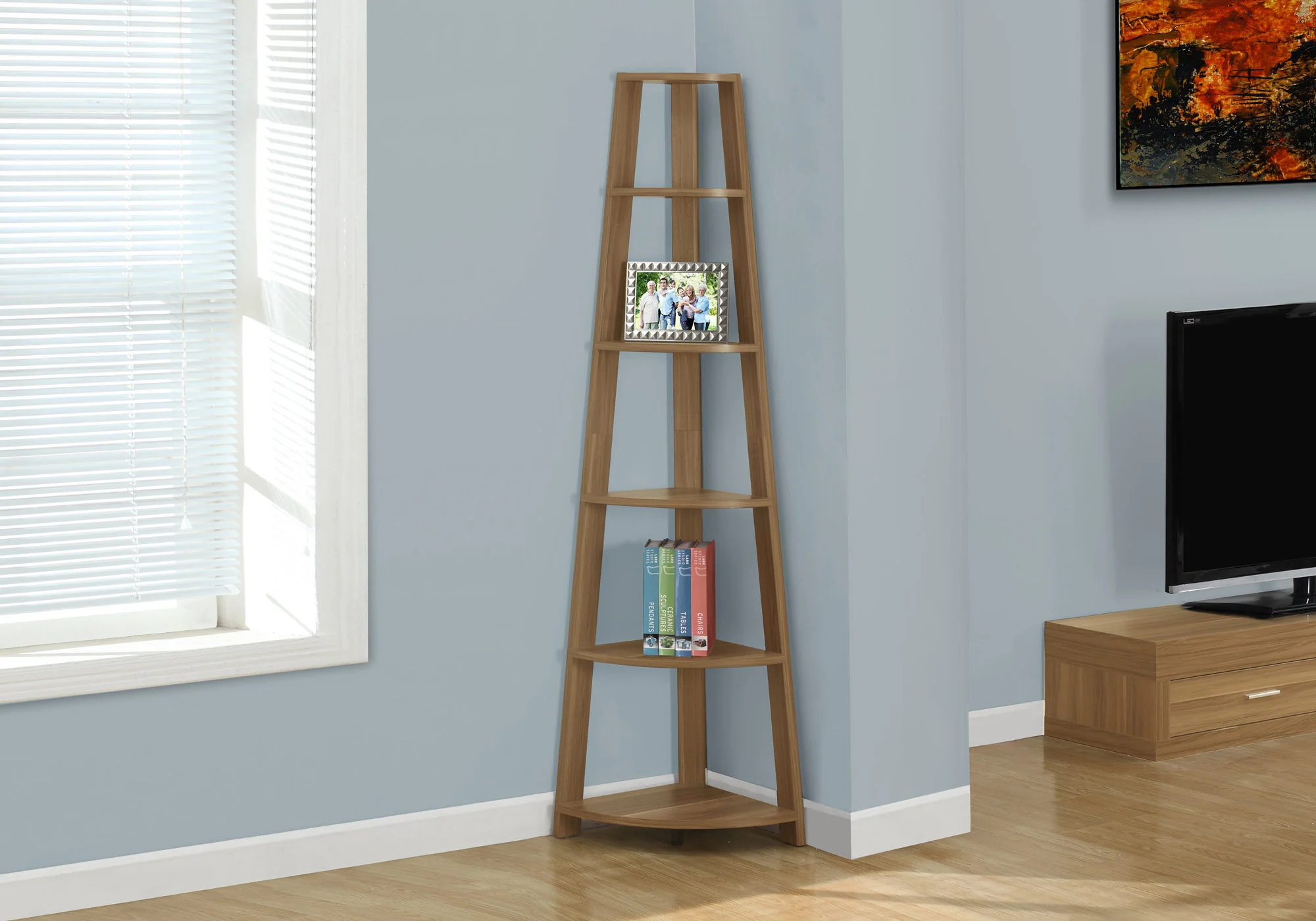 Cappuccino Bookshelf By Homeroots - Image 18