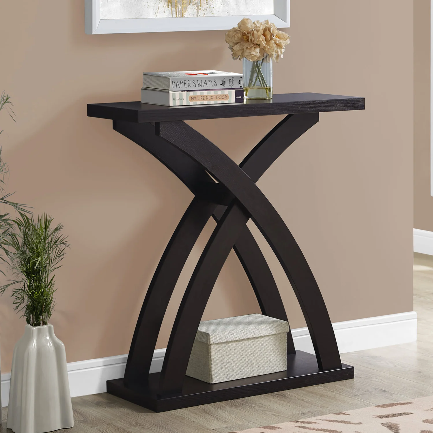 Cappuccino Finish Hollow Core Accent Table By Homeroots - 332792 - Image 5