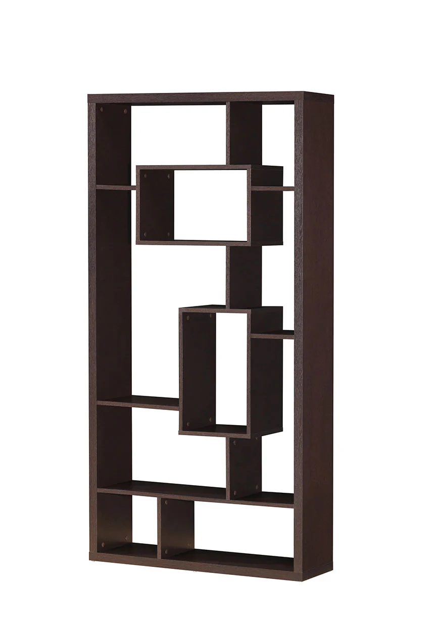 Cappuccino Hollow Bookcase By Homeroots - Image 2