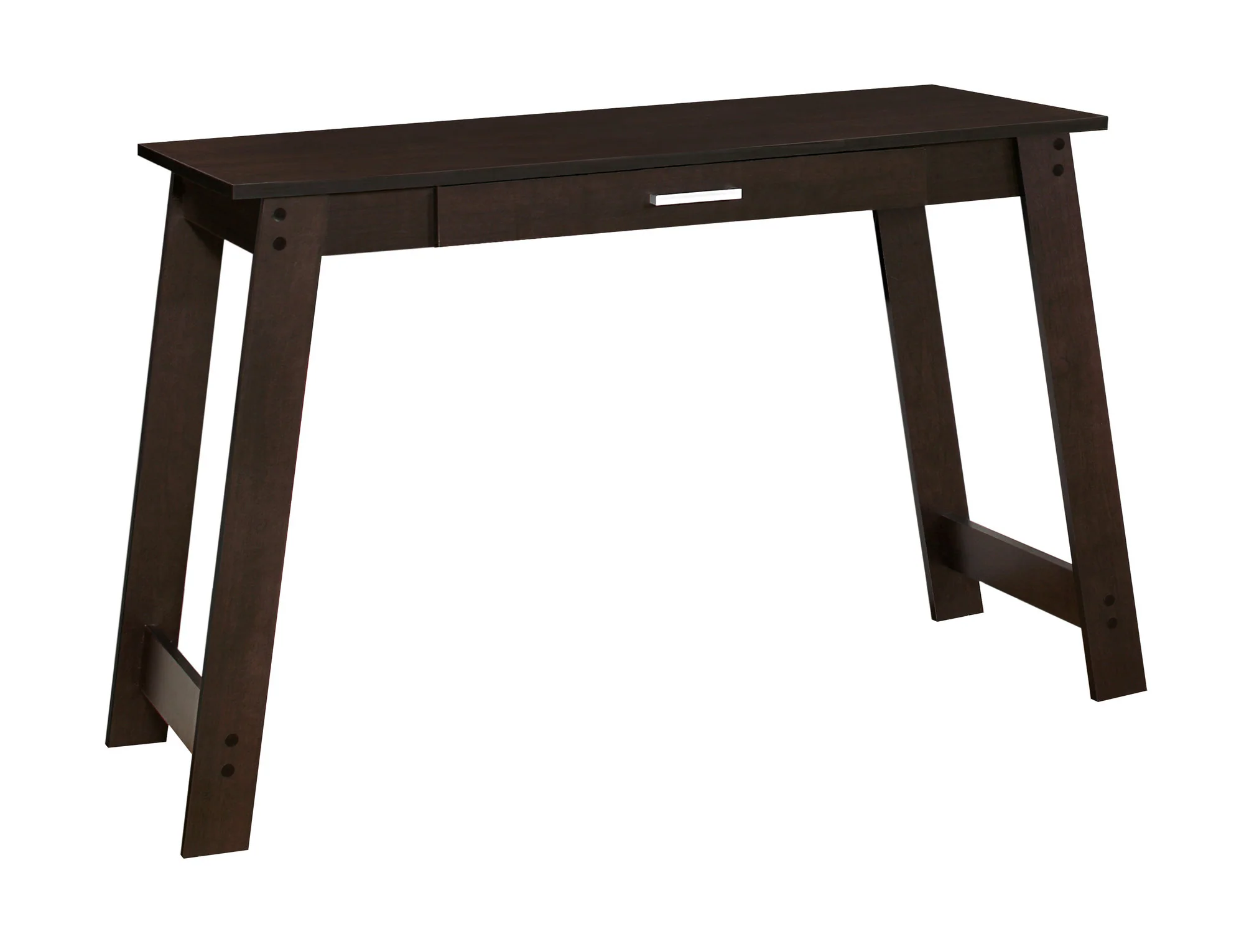 Cappuccino Particle Board Storage Drawer Computer Desk By Homeroots - Image 2