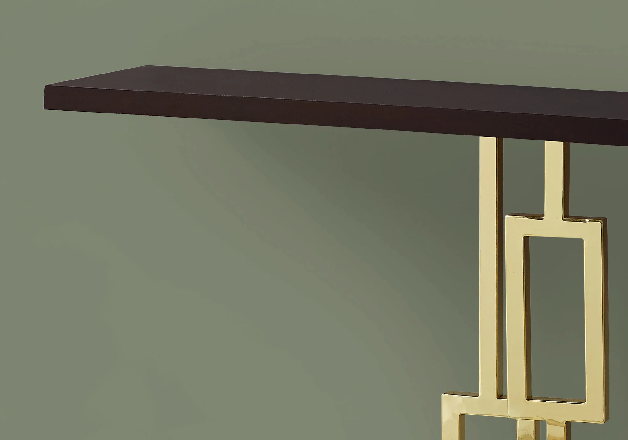 CappuccinoGold Metal Accent Table By Homeroots - 333137 - Image 2