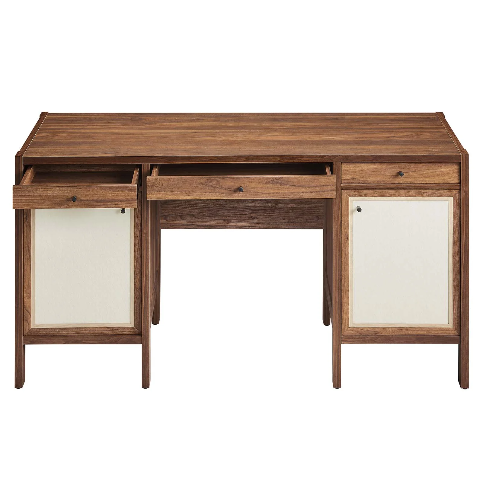 Capri 58" Wood Grain Office Desk By Modway - EEI-6618 - Image 6