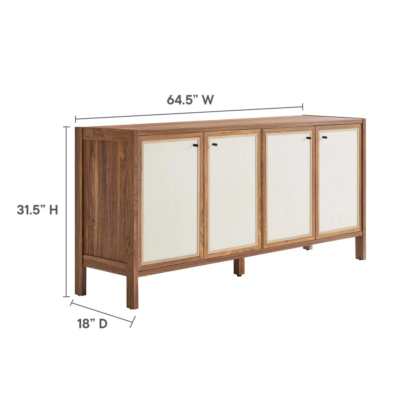 Capri 65" Wood Grain Sideboard Storage Cabinet By Modway - EEI-6616 - Image 7