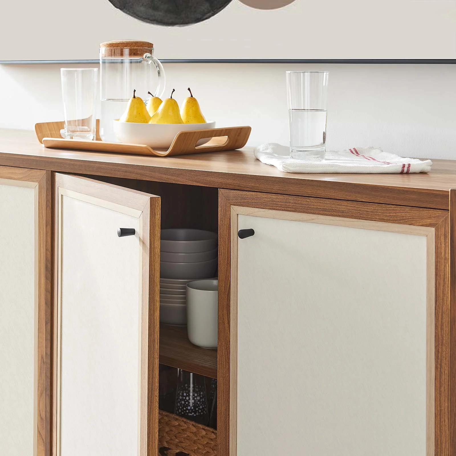 Capri 65" Wood Grain Sideboard Storage Cabinet By Modway - EEI-6616 - Image 8