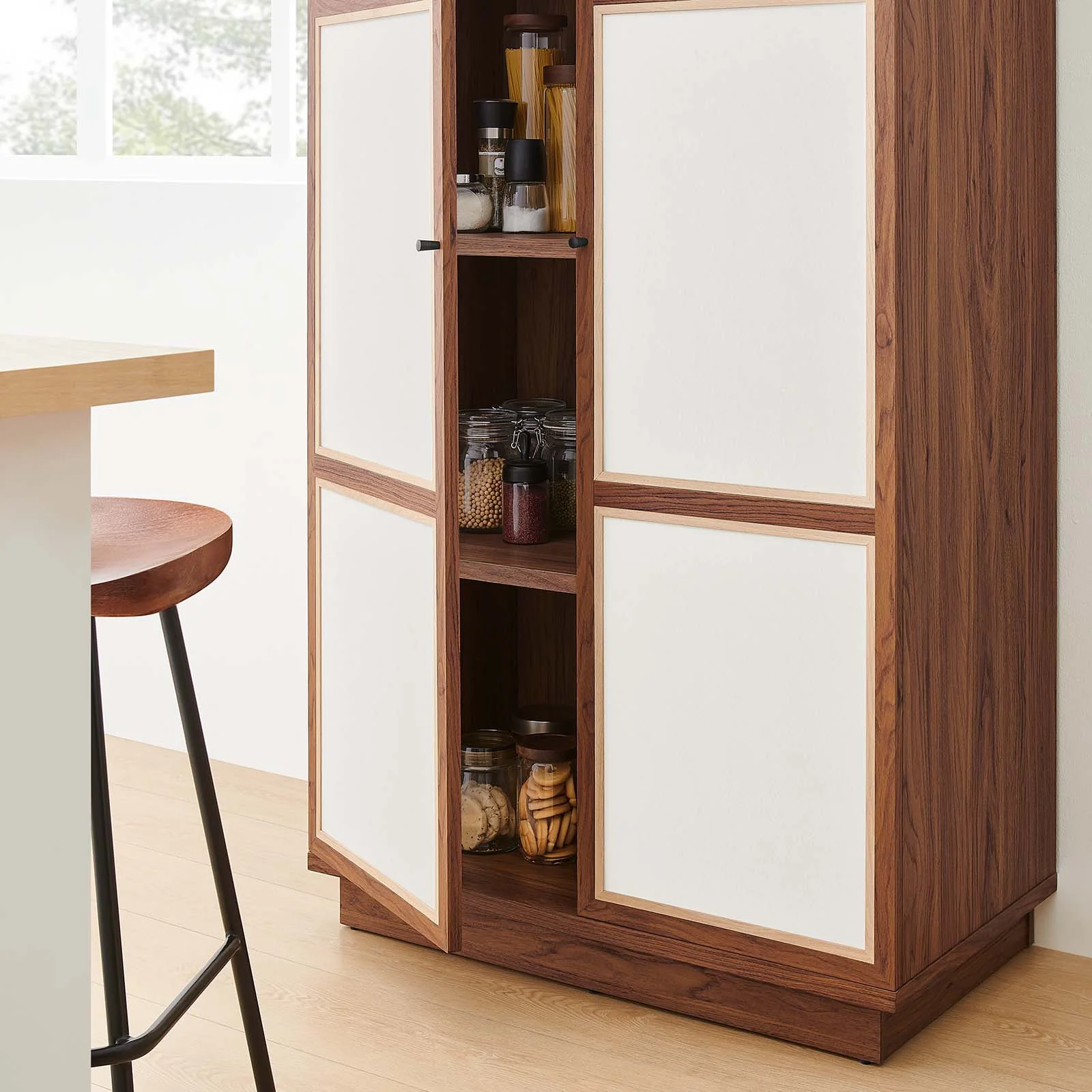 Capri 70" Tall Wood Grain Storage Cabinet By Modway - MOD-7156 - Image 3