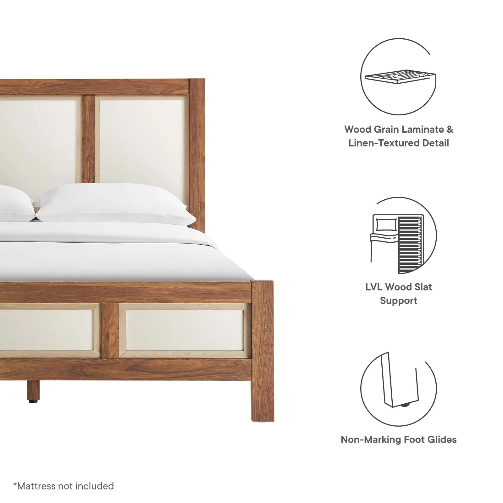 Capri Queen Wood Grain Platform Bed By Modway - MOD-7119 - Image 7