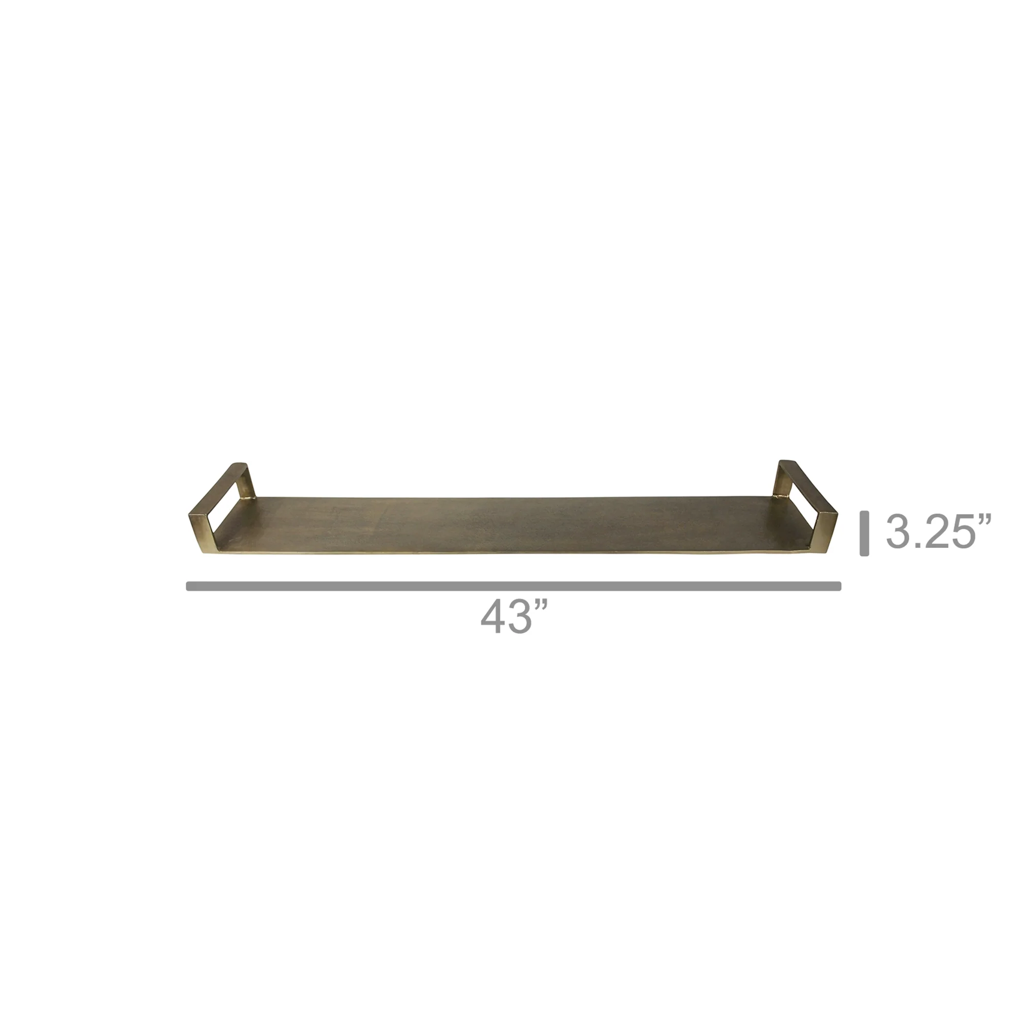 Carlsbad Tray, Brass By HomArt - Image 3