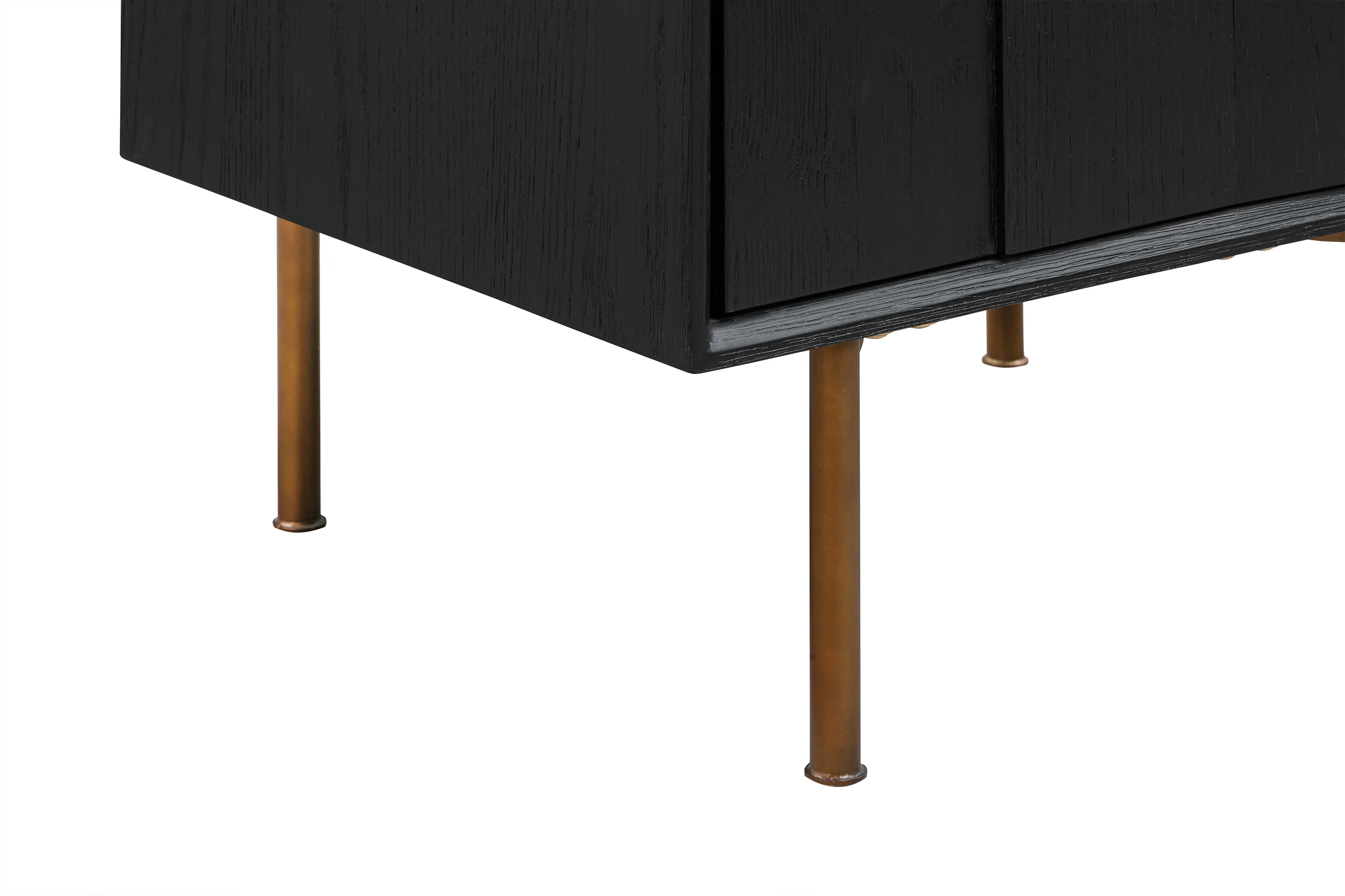 Carnaby King 3 Piece Bedroom Set in Black Brushed Oak Wood By Armen Living - Image 9