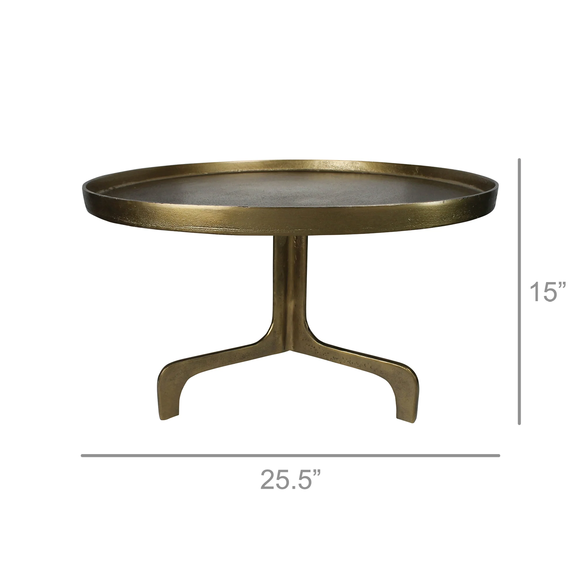 Carr Coffee Table, Brass By HomArt - Image 3