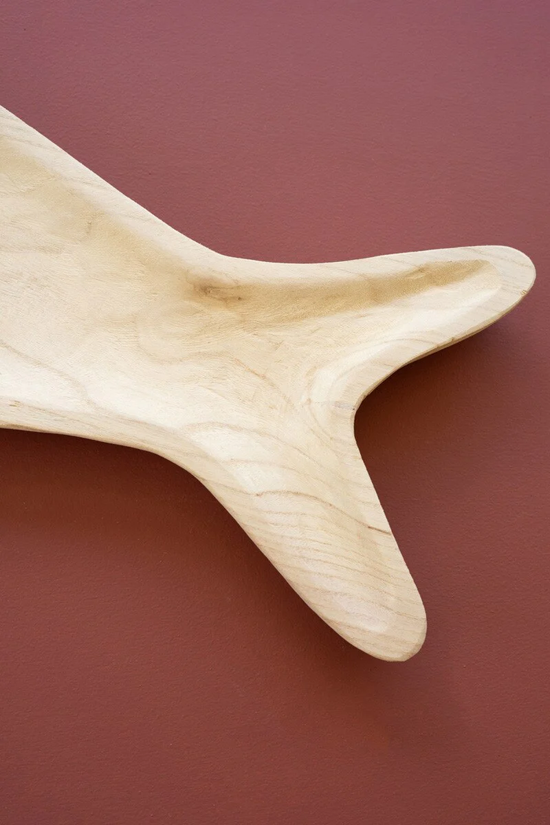 Carved Wooden Fish Platter (Min 2) By Kalalou - Image 3