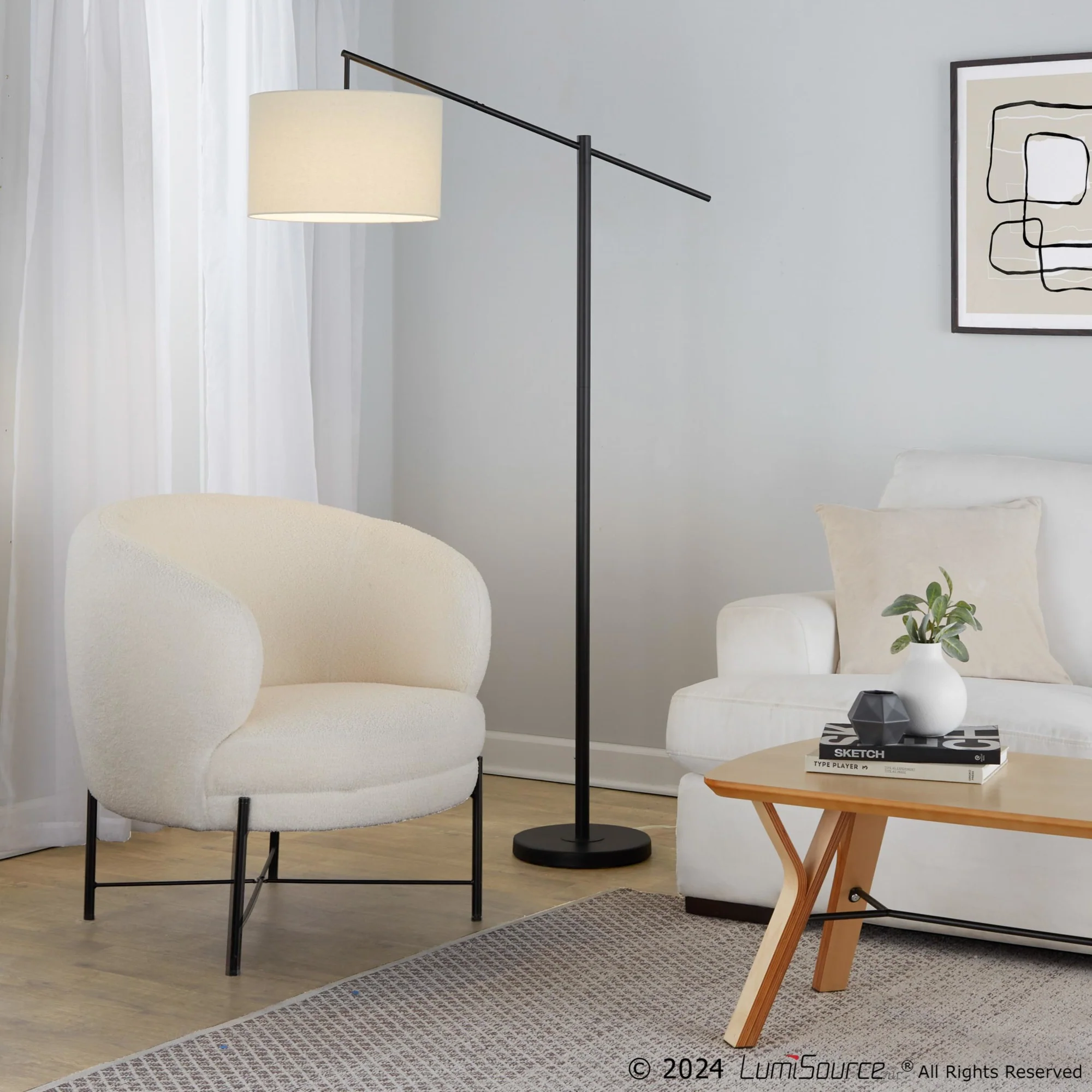 Casper 69" Metal Floor Lamp By LumiSource - GFS69-CASPR AUW - Image 10