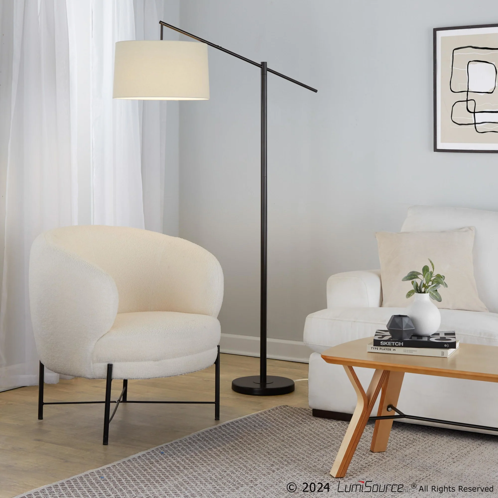 Casper 69" Metal Floor Lamp By LumiSource - GFS69-CASPR AUW - Image 18