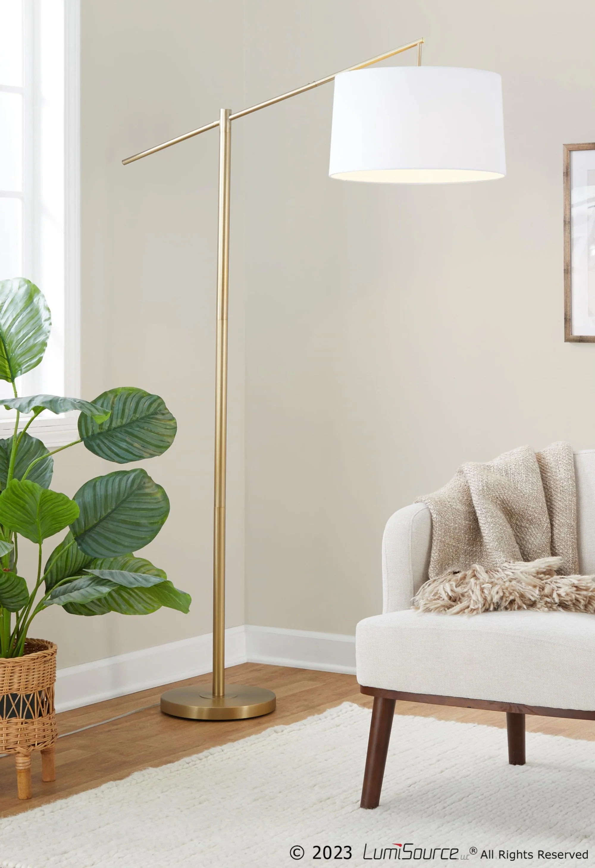 Casper 69" Metal Floor Lamp By LumiSource - GFS69-CASPR AUW - Image 2