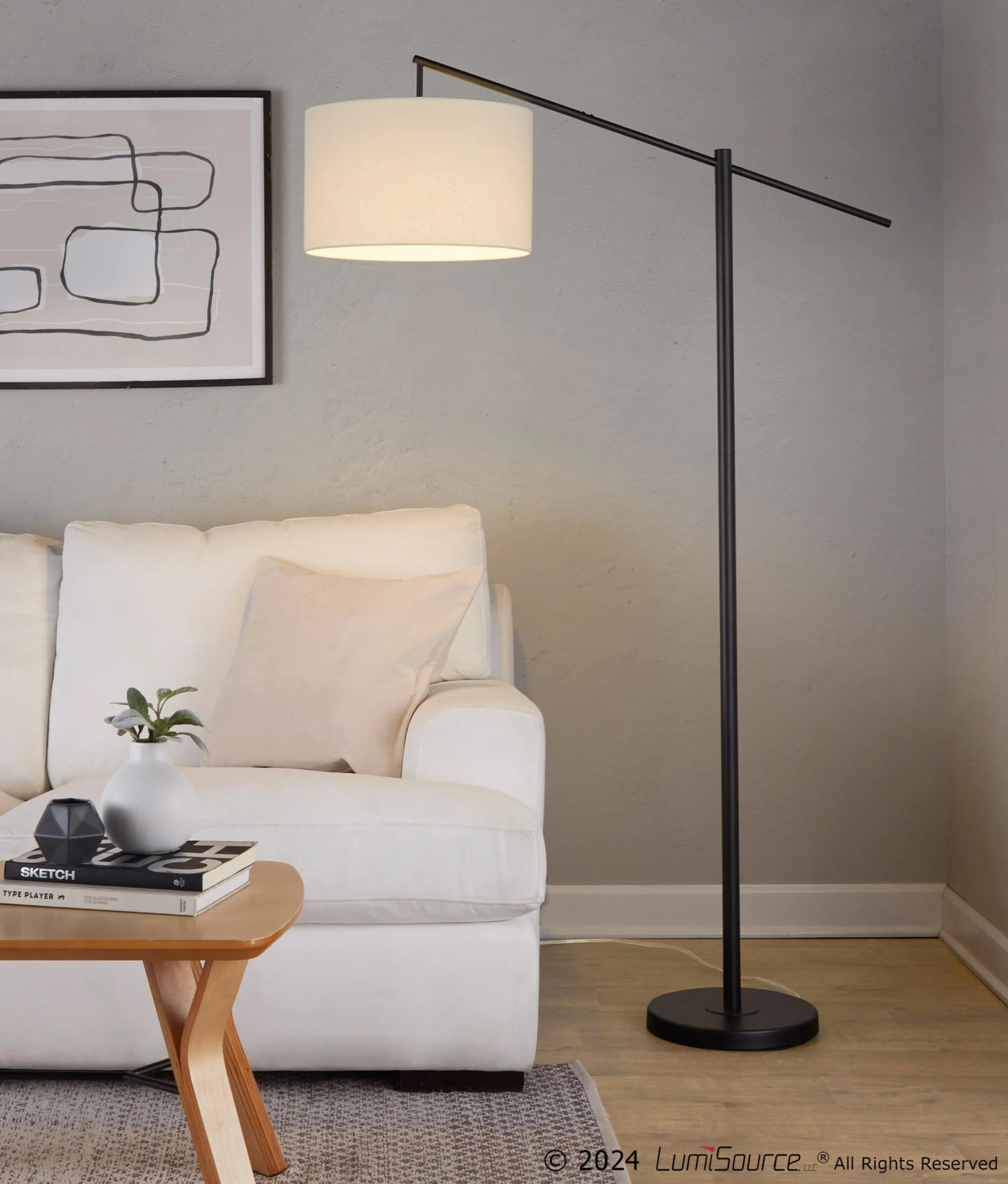 Casper 69" Metal Floor Lamp By LumiSource - GFS69-CASPR AUW - Image 9
