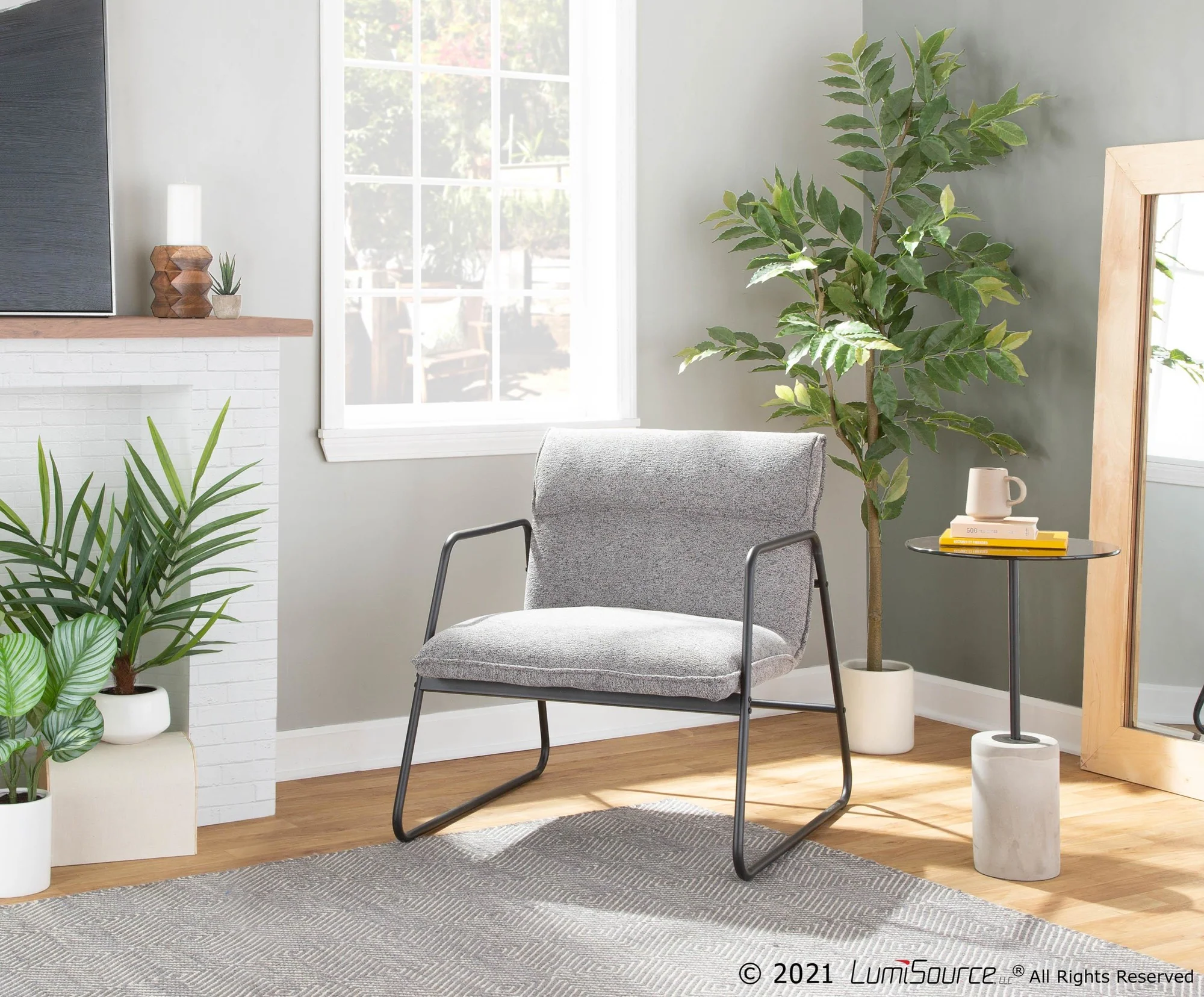 Casper Arm Chair By LumiSource - CHR-CASPERARM BKNGY - Image 2