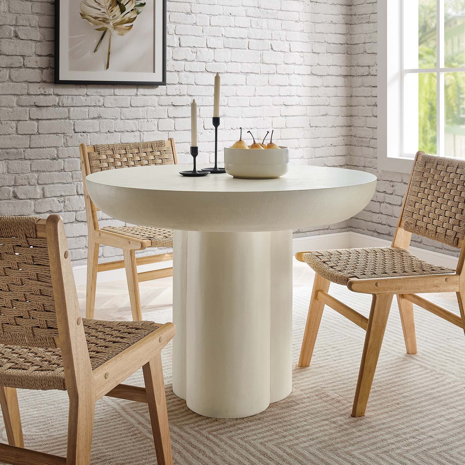 Caspian 40" Round Concrete Dining Table By Modway - EEI-6762 - Image 11