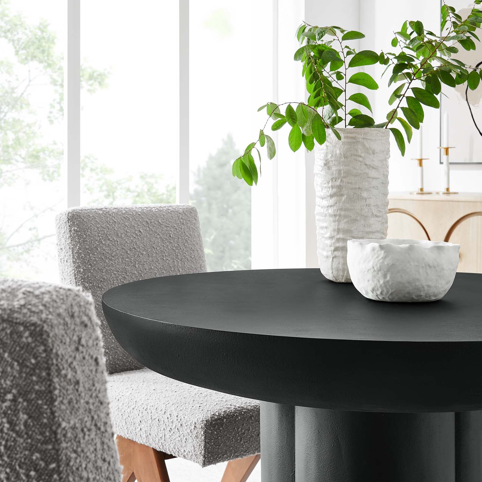 Caspian 40" Round Concrete Dining Table By Modway - EEI-6762 - Image 9