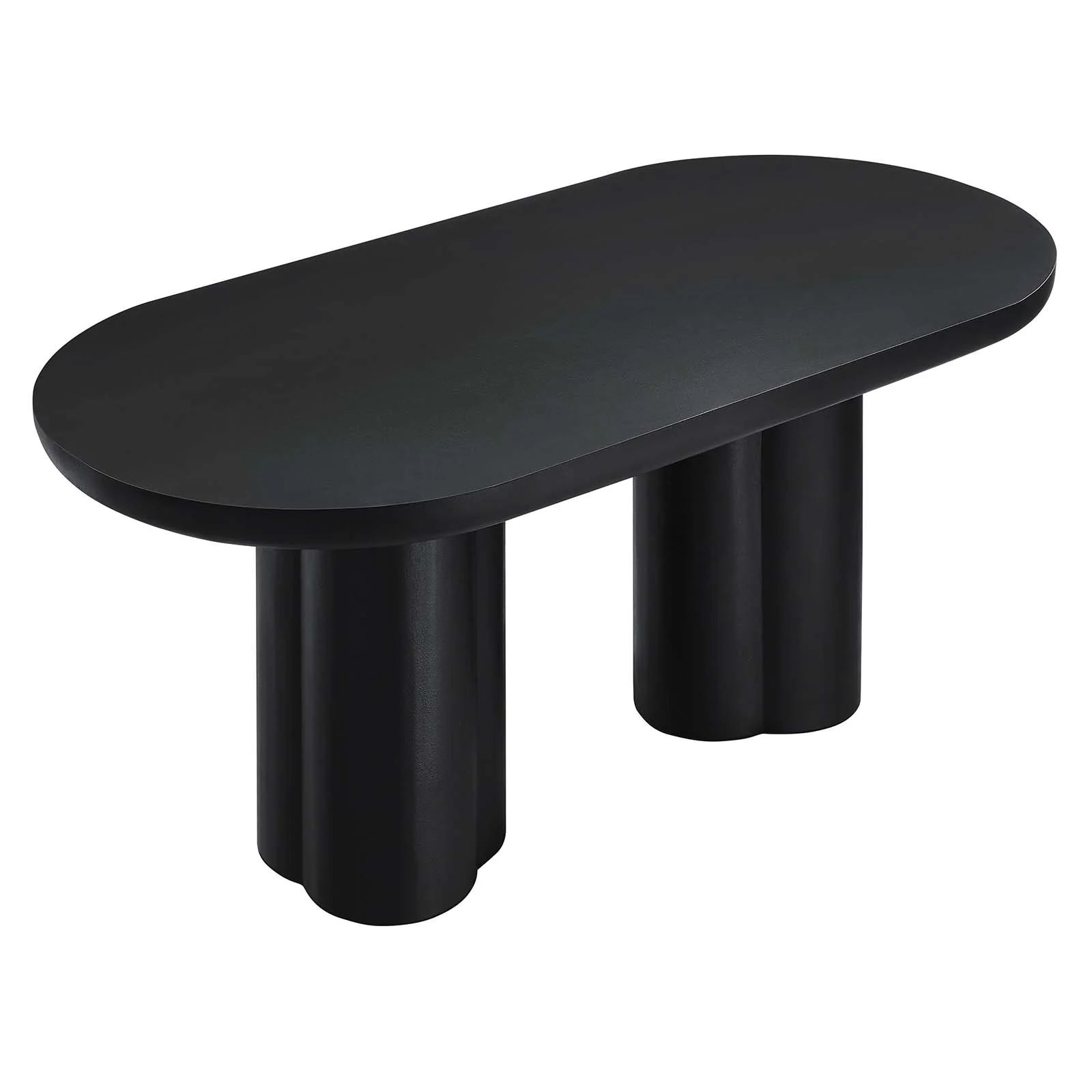 Caspian 72" Oval Concrete Dining Table By Modway - EEI-6764 - Image 3