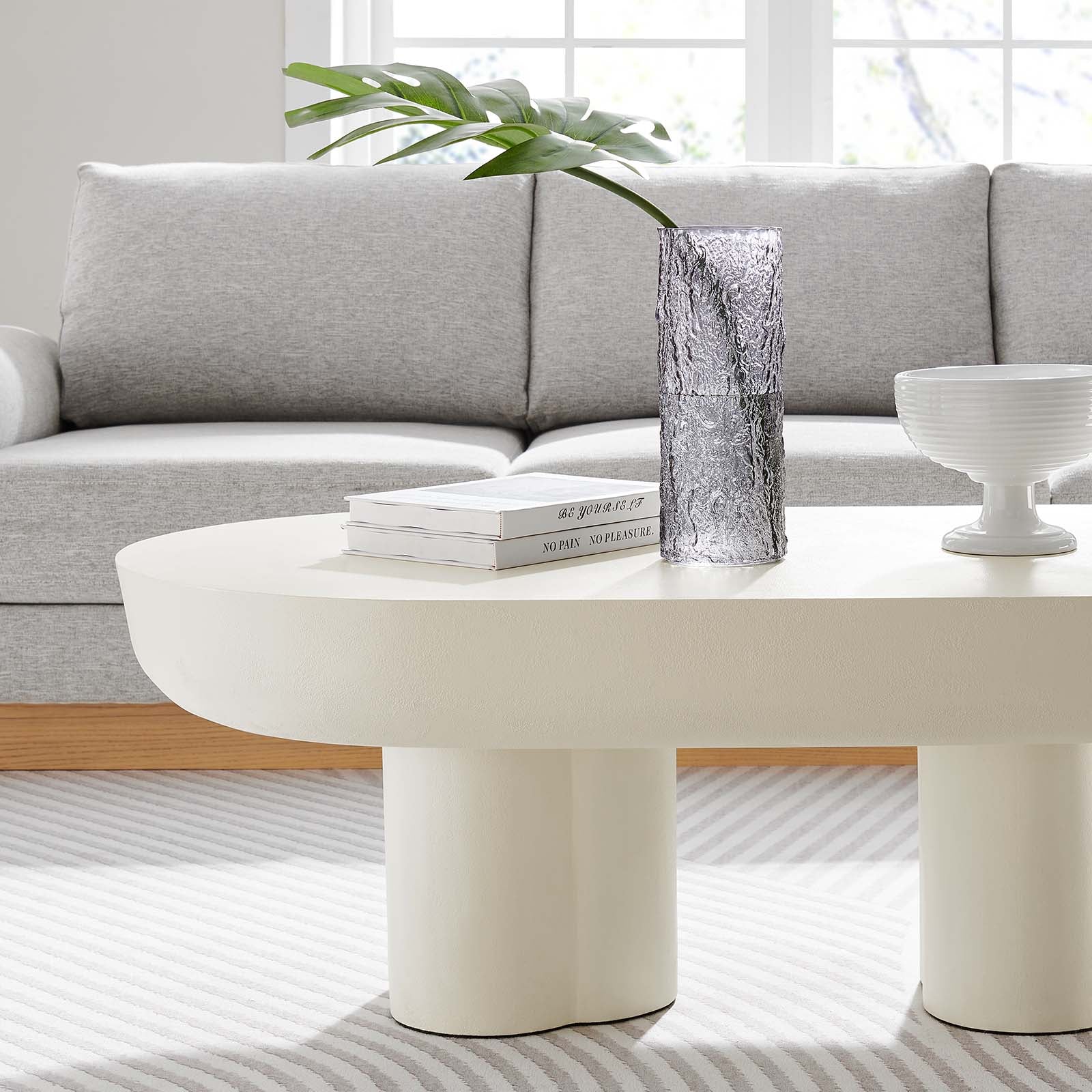 Caspian Oval Concrete Coffee Table By Modway - EEI-6763 - Image 18