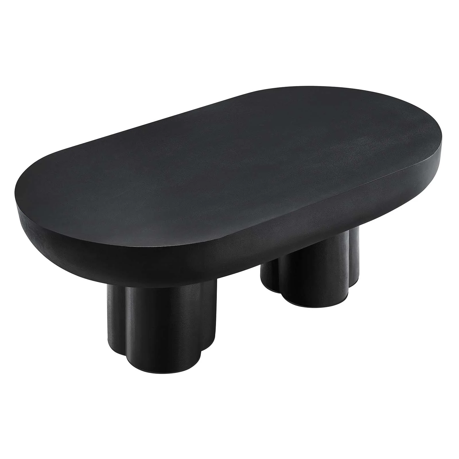 Caspian Oval Concrete Coffee Table By Modway - EEI-6763 - Image 3