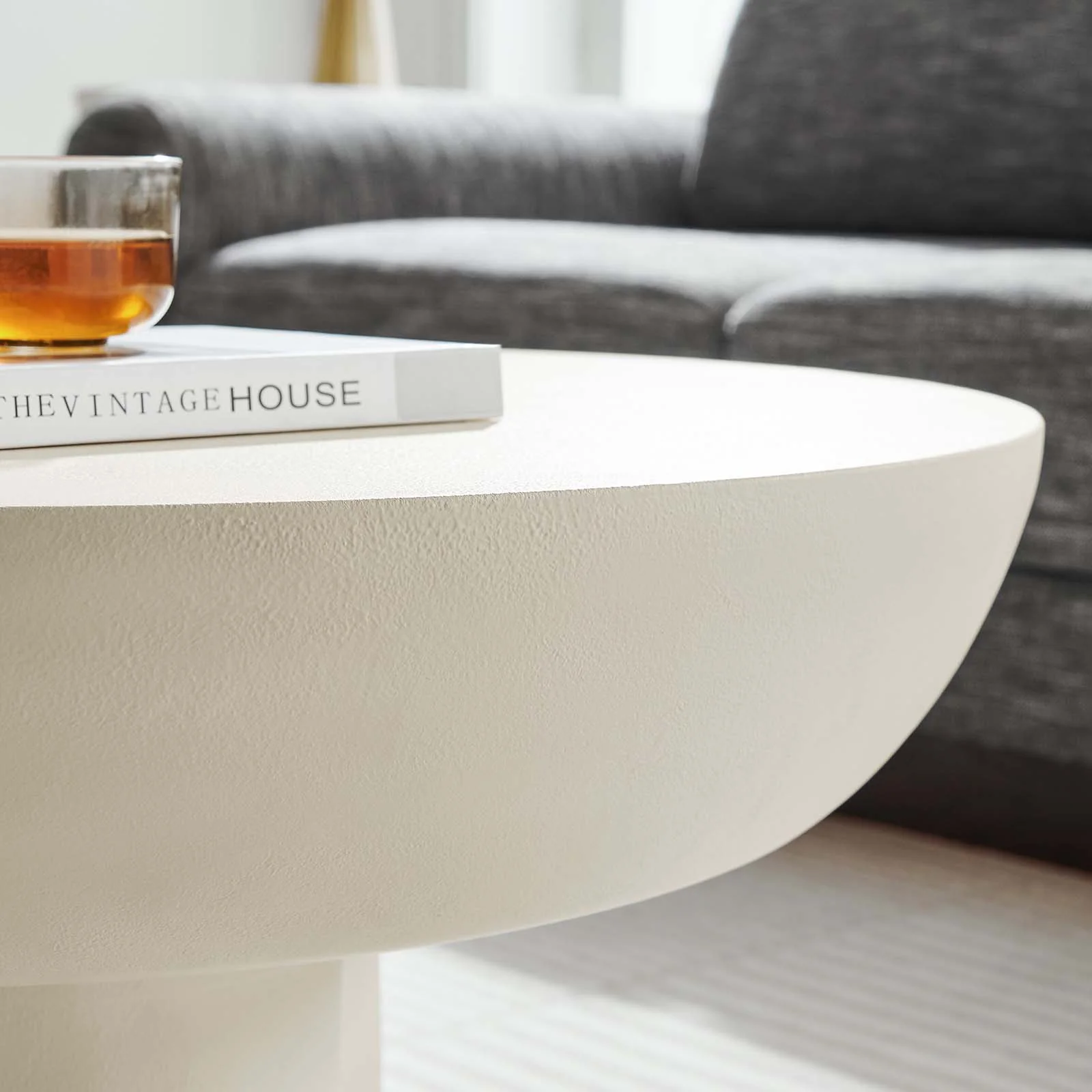 Caspian Round Concrete Coffee Table By Modway - EEI-6760 - Image 18