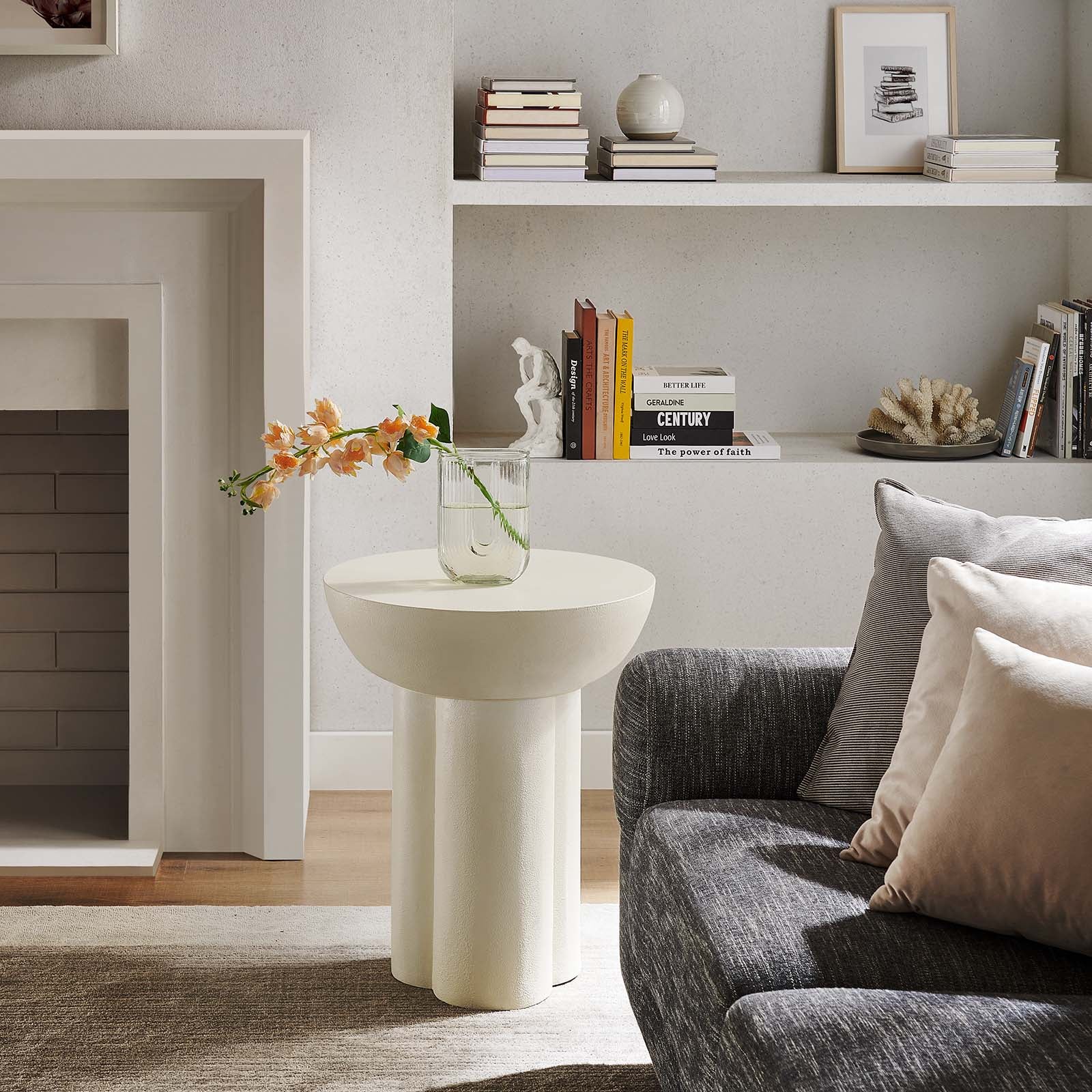Caspian Round Concrete Side Table By Modway - EEI-6761 - Image 11