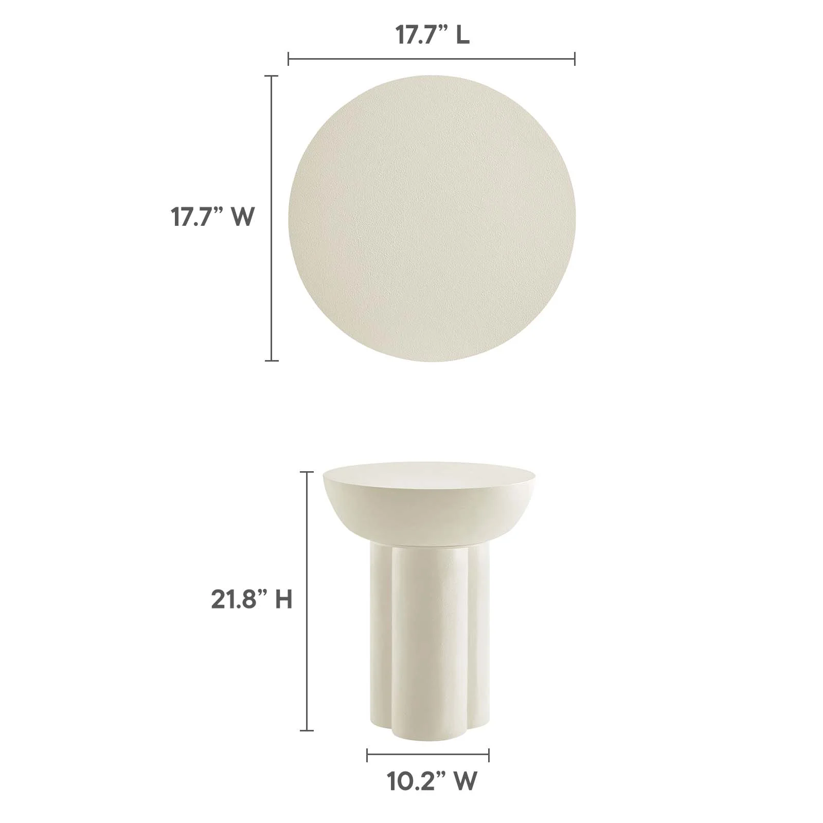 Caspian Round Concrete Side Table By Modway - EEI-6761 - Image 17