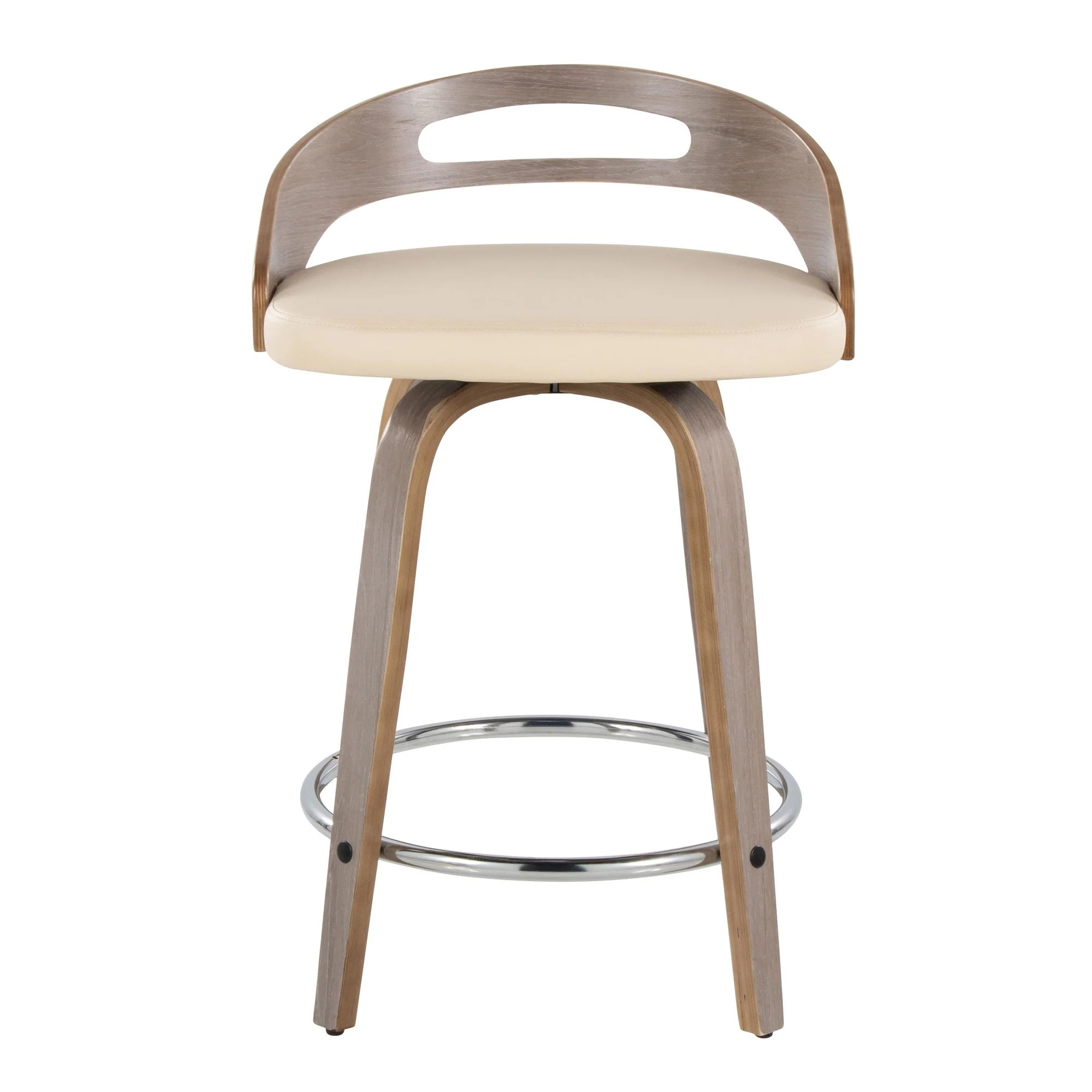 Cassis 24" Fixed-Height Counter Stool - Set of 2 By LumiSource - B24-CASSISPU-GRTZQ2 LGYLGYBK2 - Image 19